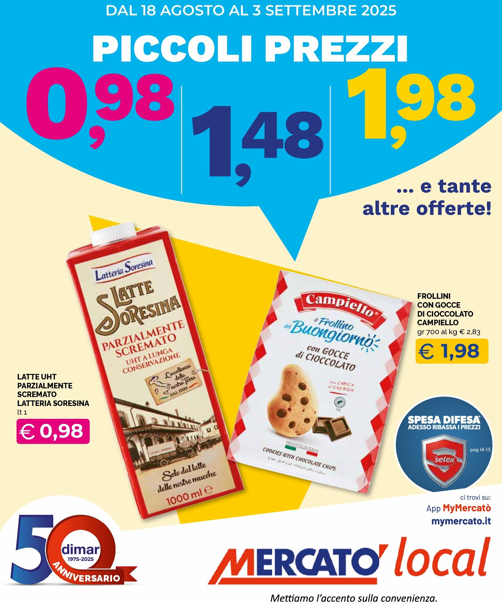 Volantino Mercatò Local valido dal 18/08 al 03/09