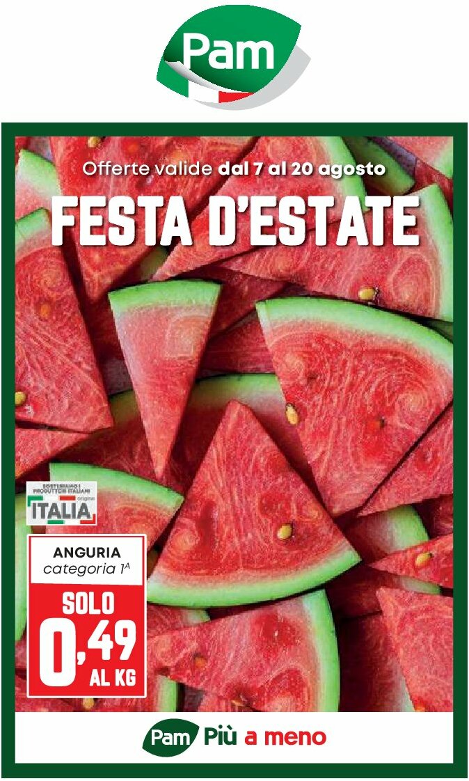 Volantino Pam valido dal 07/08 al 20/08