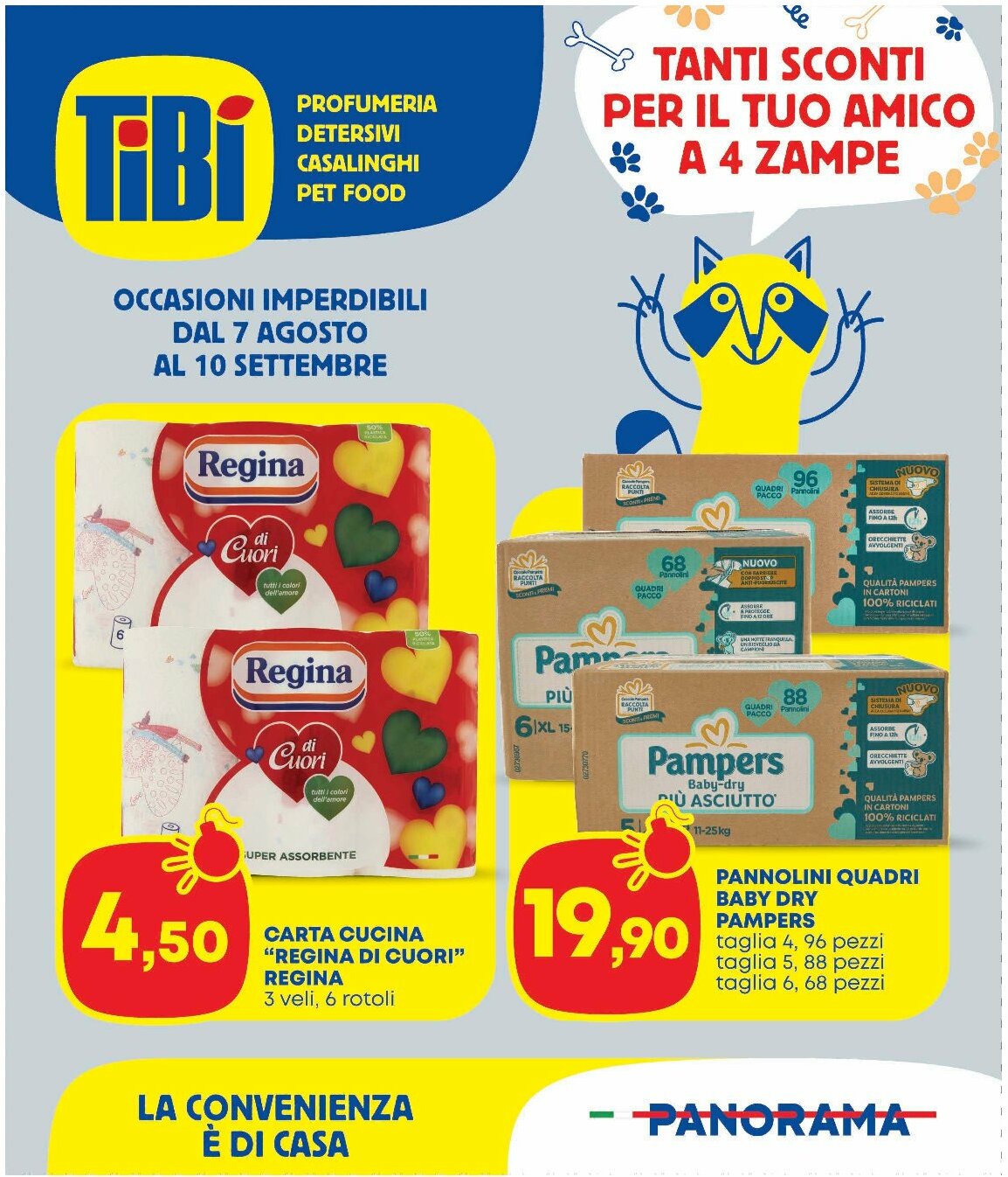 Volantino Pam Panorama - Tibi valido dal 07/08 al 10/09
