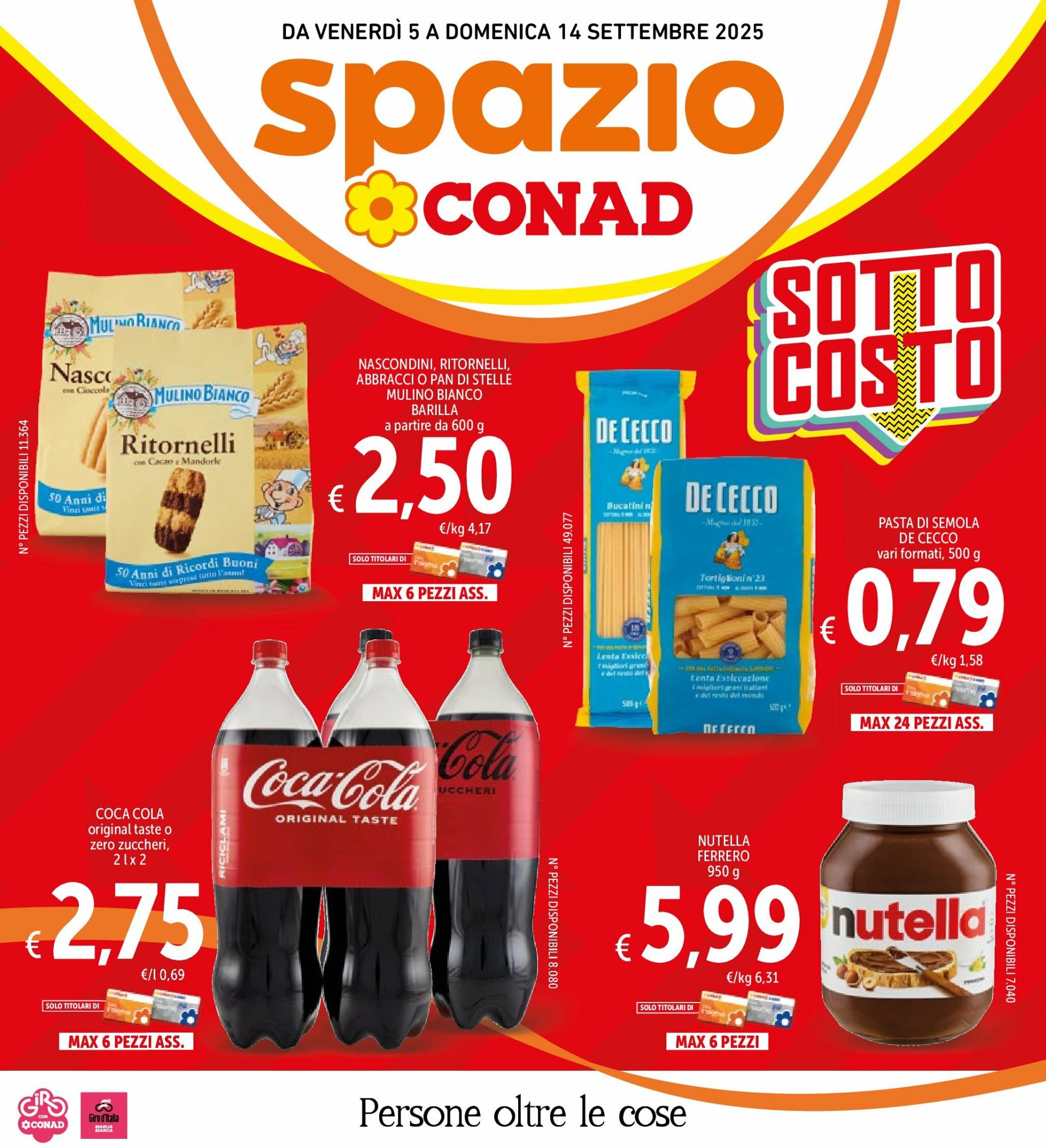 Volantino Spazio Conad - Roma valido dal 05/09 al 14/09