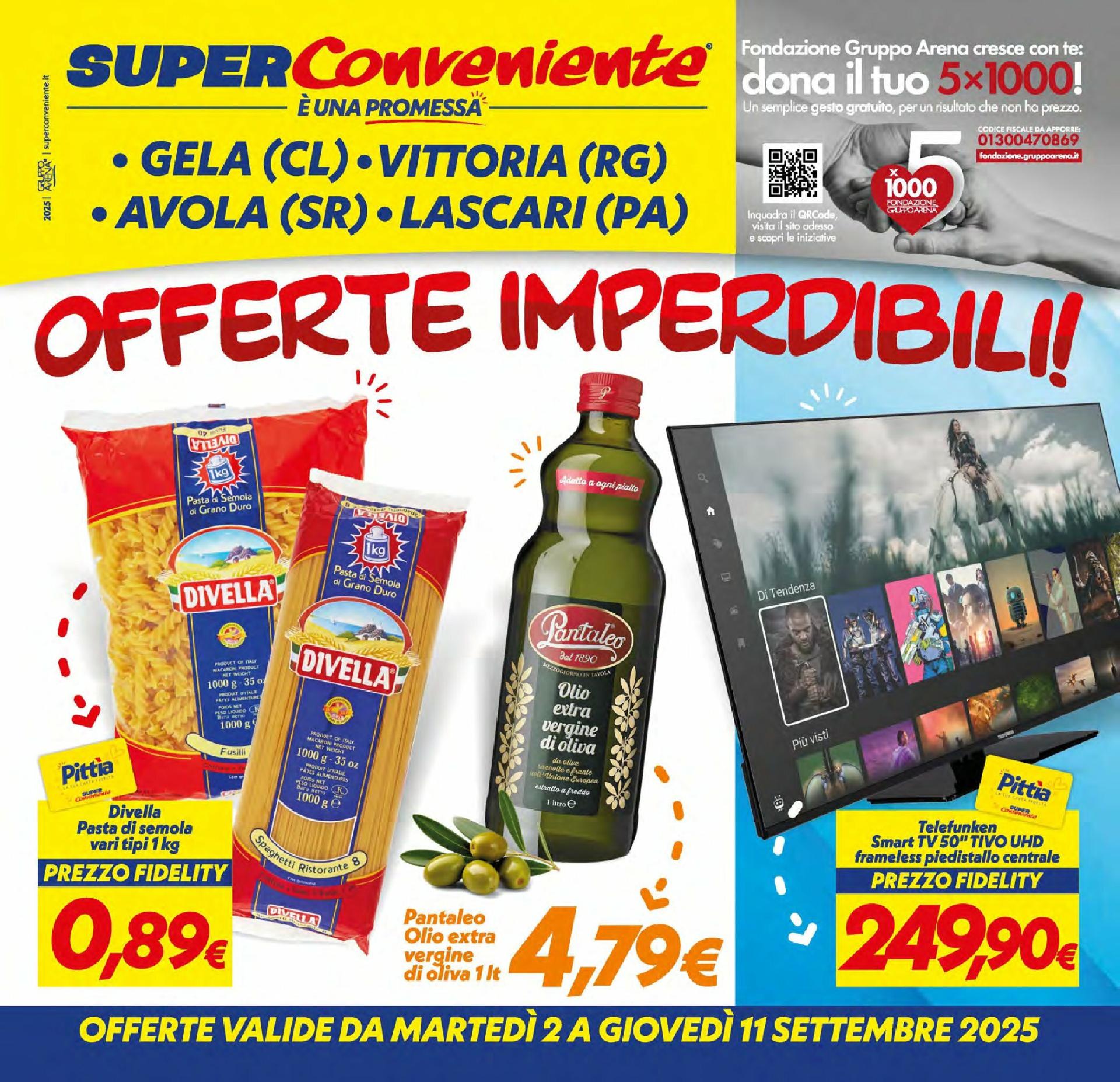 Volantino Super Conveniente - Gela, Vittoria. Avola, Lascari valido dal 02/09 al 11/09