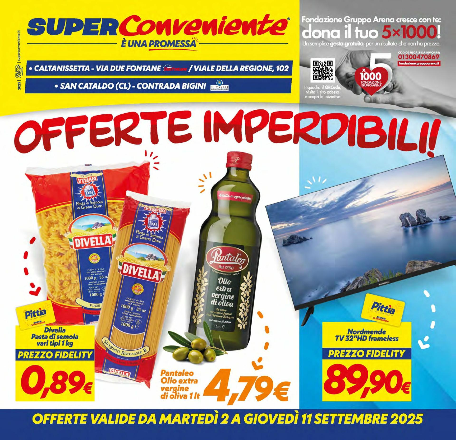 Volantino Super Conveniente - Caltanissetta, San Cataldo valido dal 02/09 al 11/09