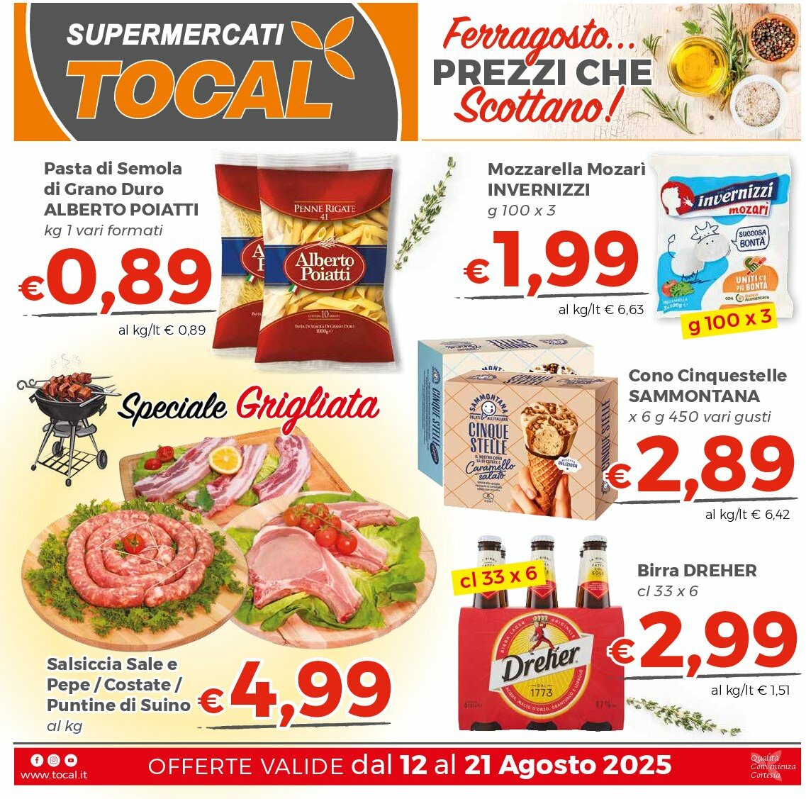 Volantino Tocal valido dal 12/08 al 21/08