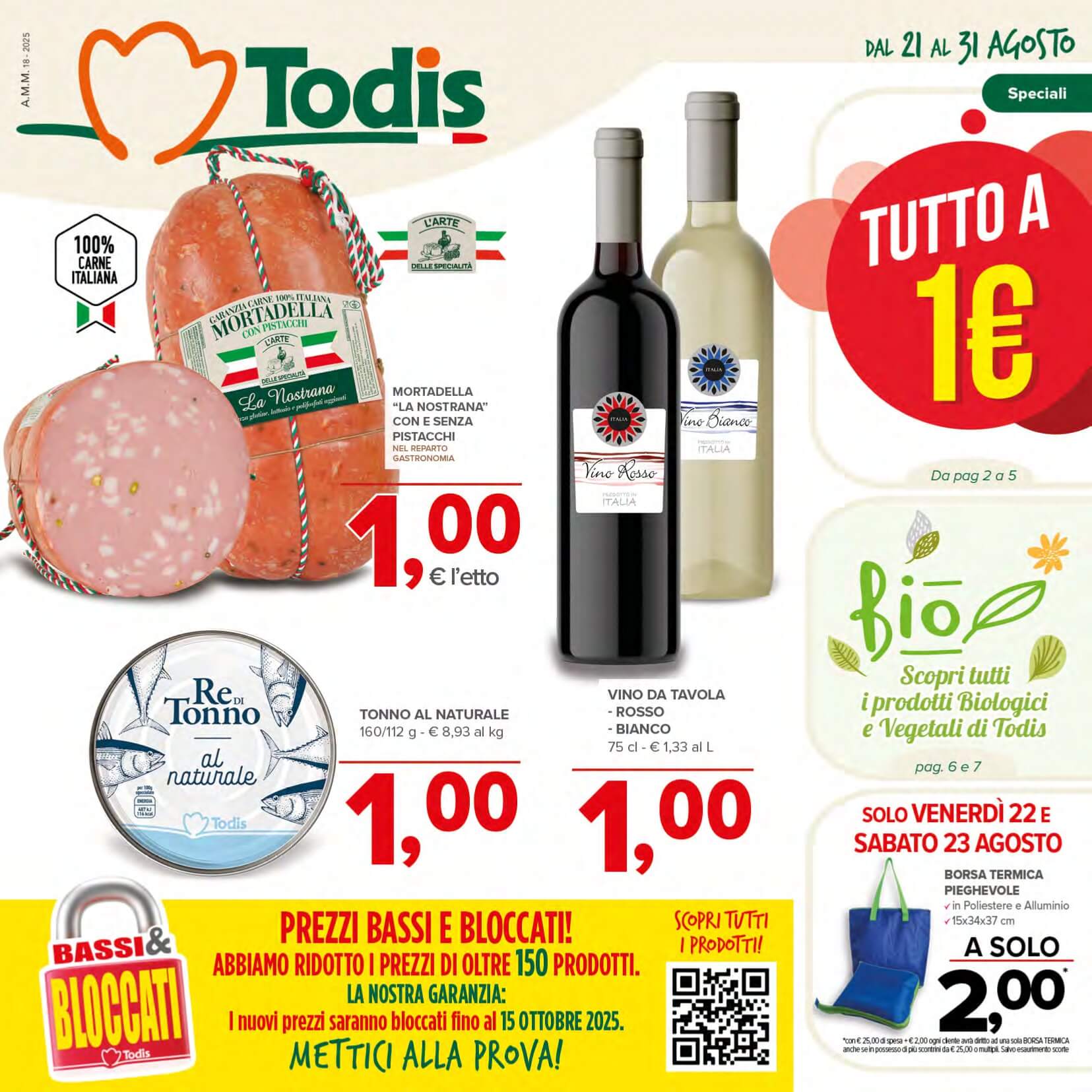 Volantino Todis valido dal 21/08 al 31/08