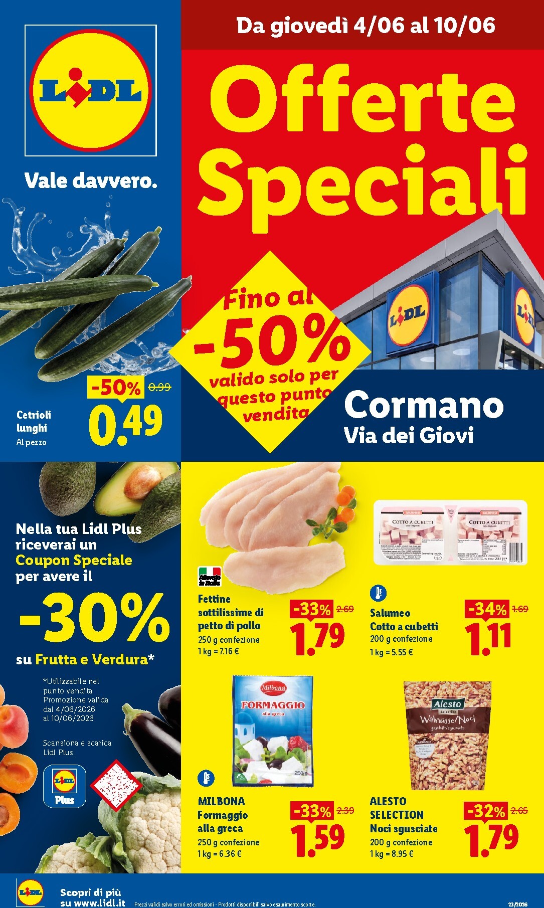 Volantino attuale di Lidl - Cormano valido dal giovedì 04/06/2026 al mercoledì 10/06/2026