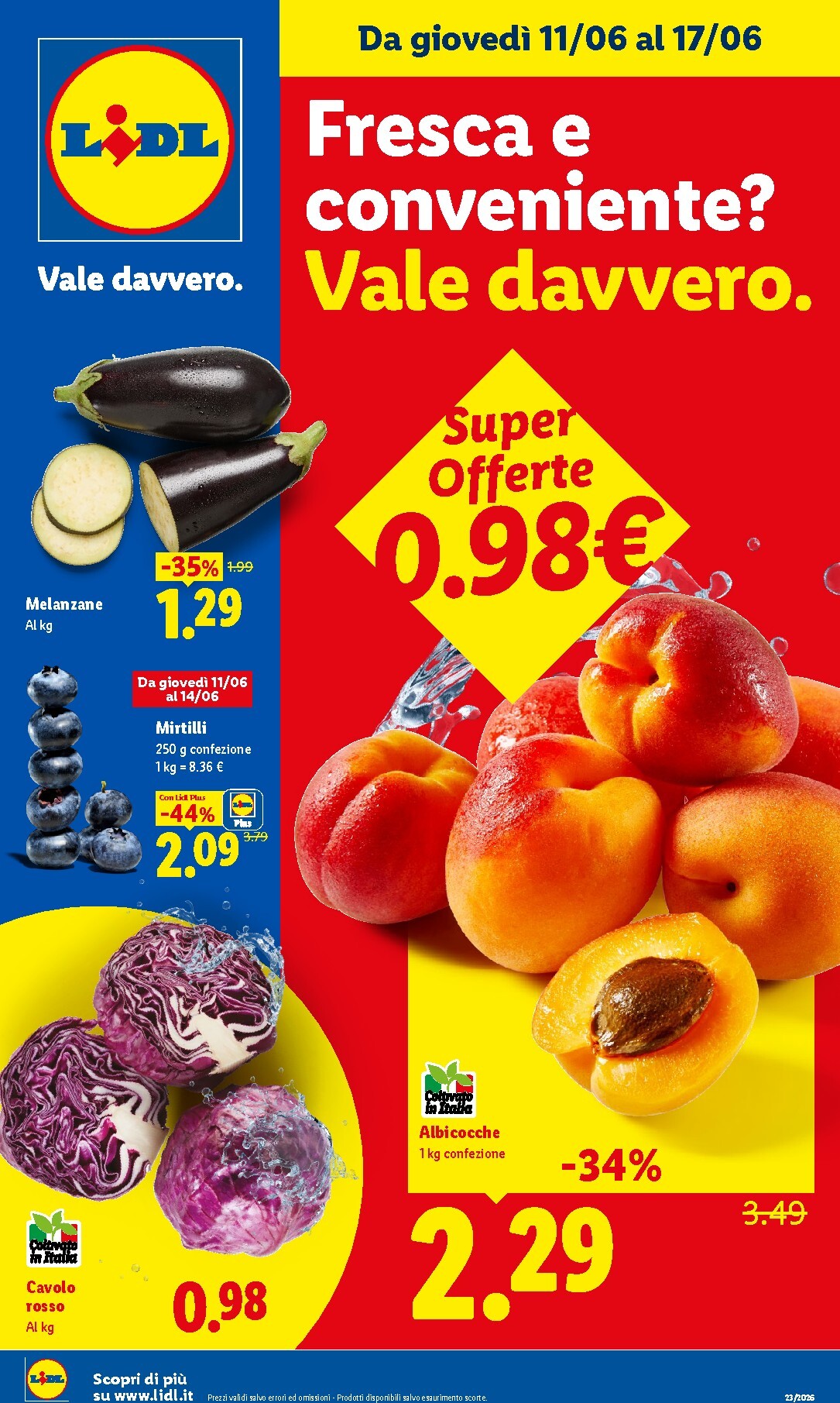 Volantino futuro Lidl - Fresca e Conveniente valido dal giovedì 11/06/2026 al mercoledì 17/06/2026