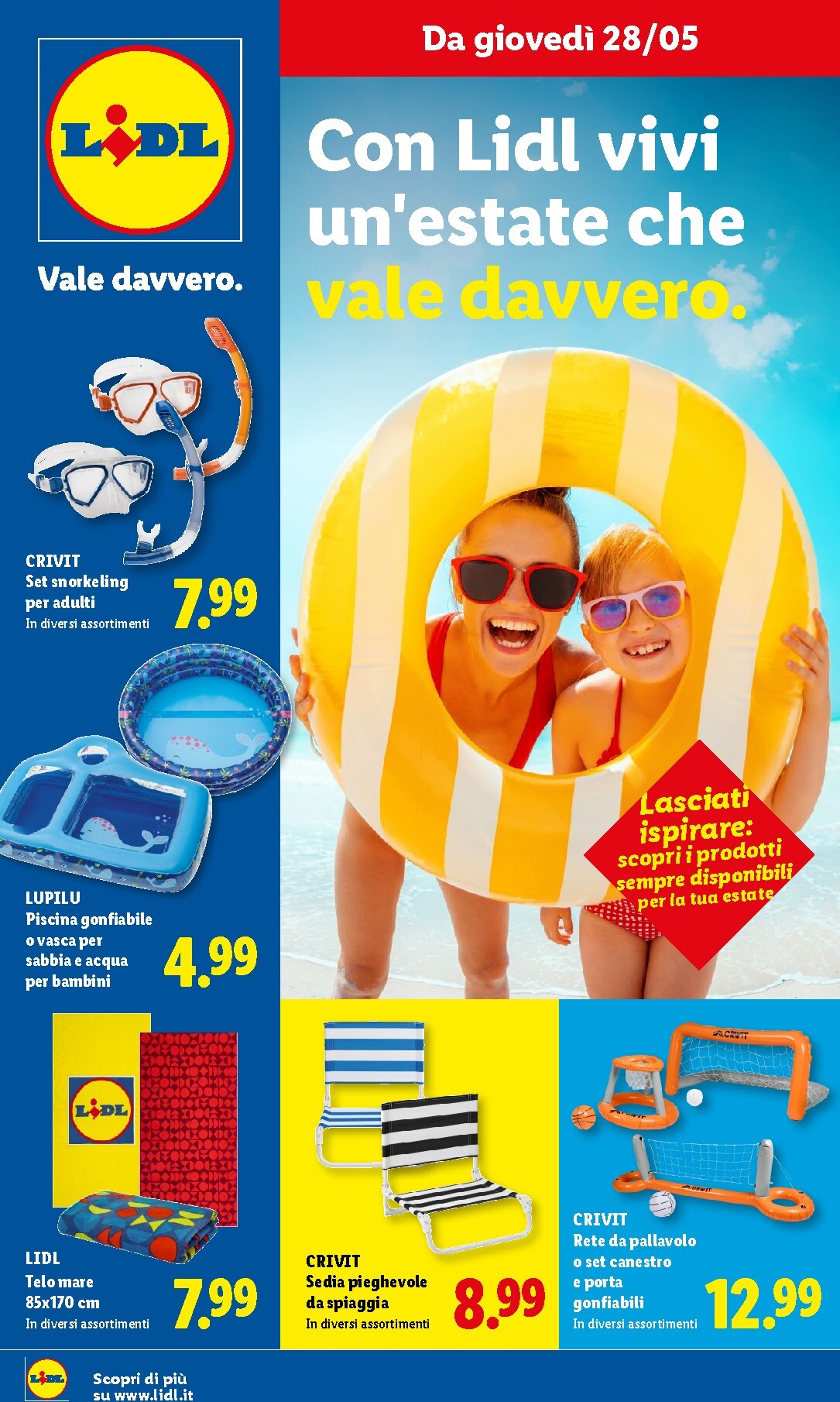 Volantino attuale di Lidl - Un'estate che vale davvero. valido dal martedì 09/06/2026 al mercoledì 26/08/2026