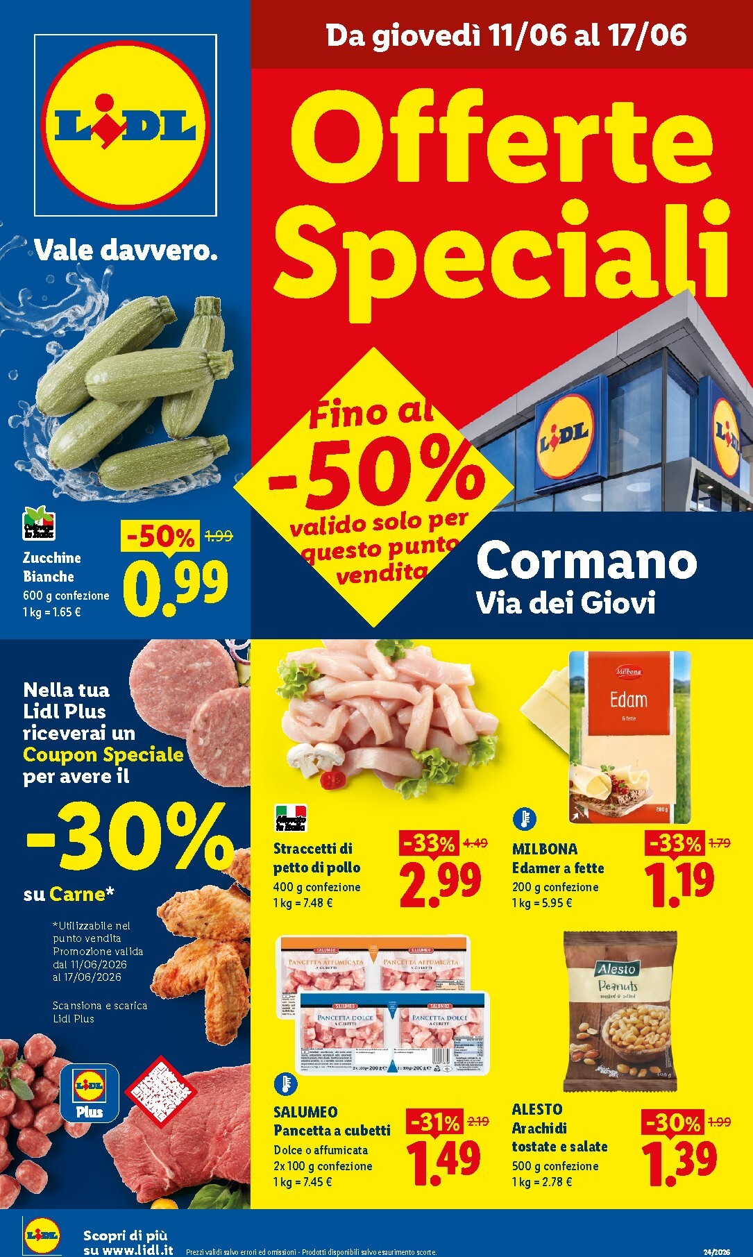 Volantino attuale di Lidl - Cormano valido dal giovedì 11/06/2026 al mercoledì 17/06/2026