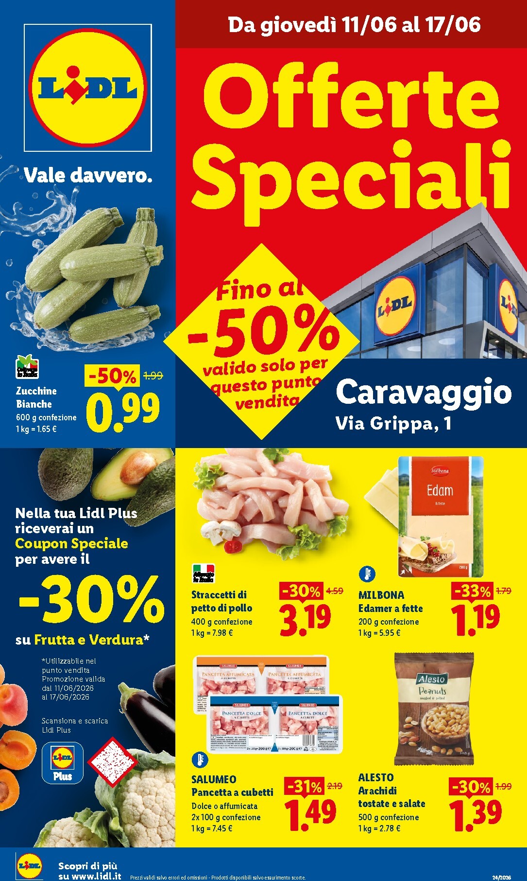 Volantino attuale di Lidl - Caravaggio valido dal giovedì 11/06/2026 al mercoledì 17/06/2026