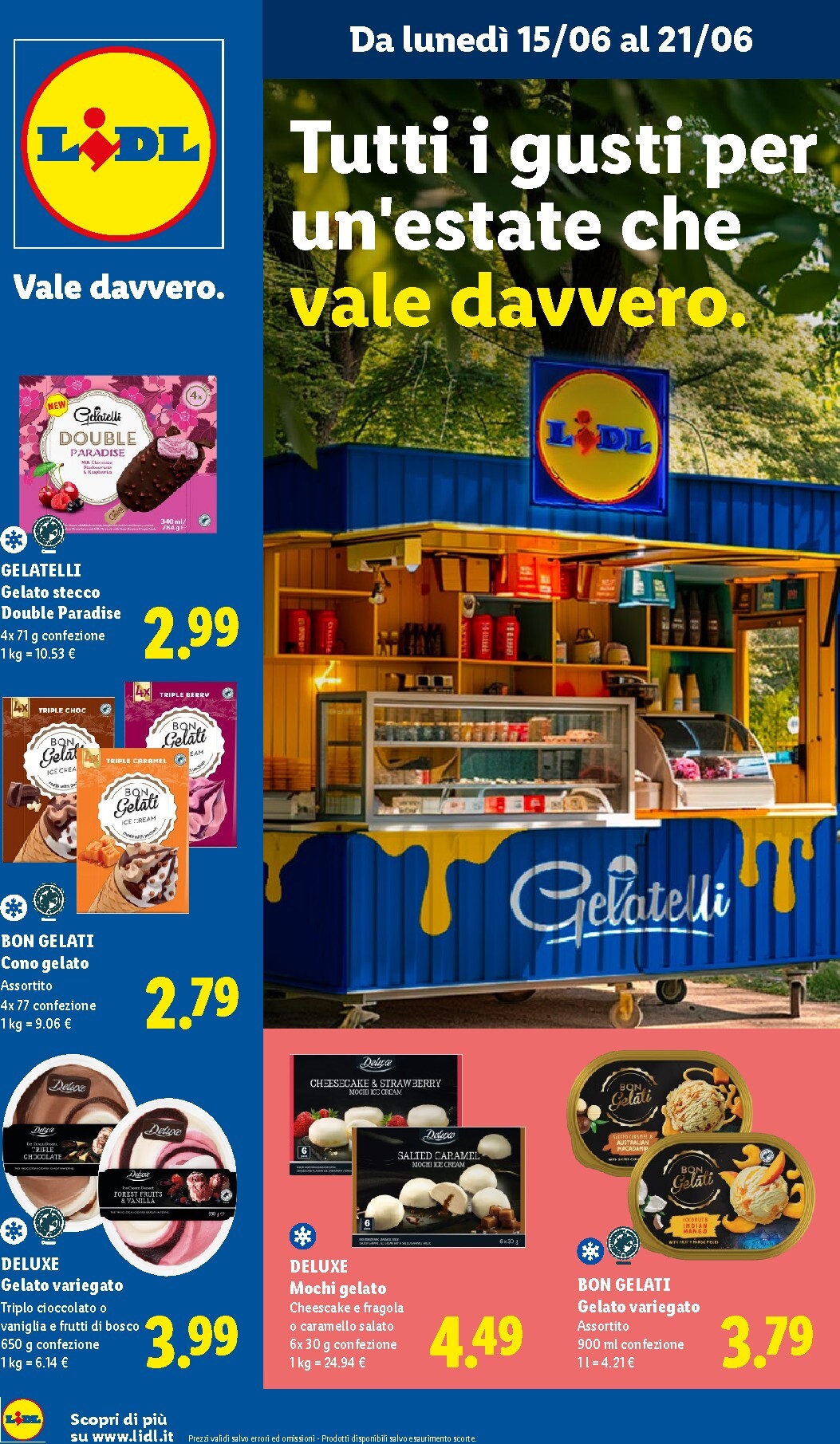 Volantino attuale di Lidl - Gelatelli valido dal lunedì 15/06/2026 al domenica 21/06/2026