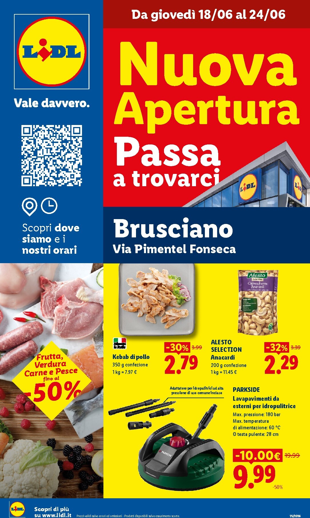 Volantino attuale di Lidl - Brusciano valido dal giovedì 18/06/2026 al mercoledì 24/06/2026