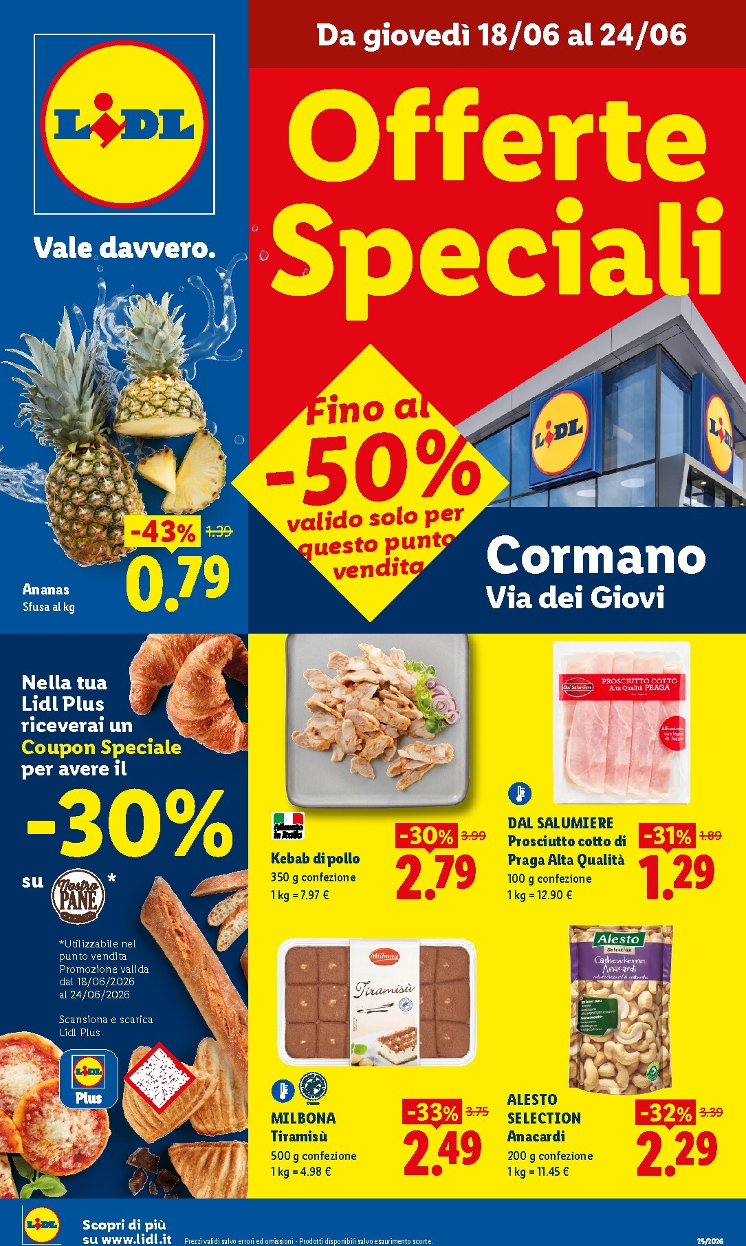 Volantino attuale di Lidl - Cormano valido dal giovedì 18/06/2026 al mercoledì 24/06/2026