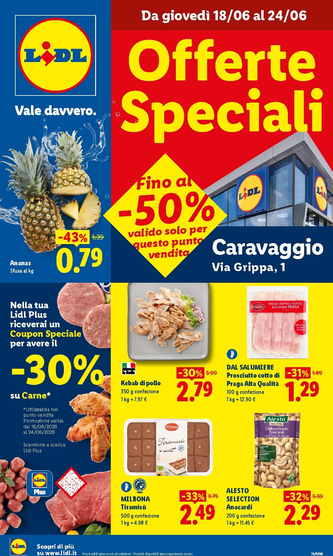 Volantino attuale di Lidl - Caravaggio valido dal giovedì 18/06/2026 al mercoledì 24/06/2026