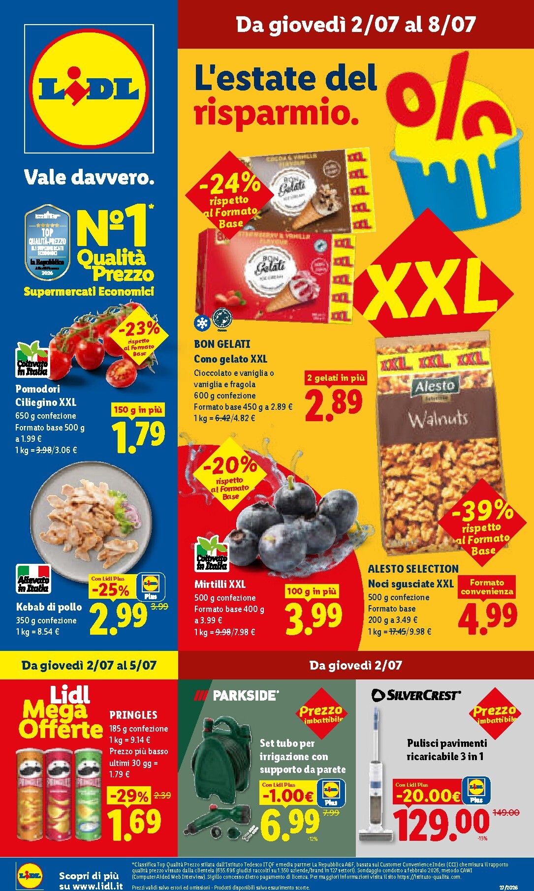 Volantino Lidl per la prossima settimana dal giovedì 02/07/2026 al mercoledì 08/07/2026