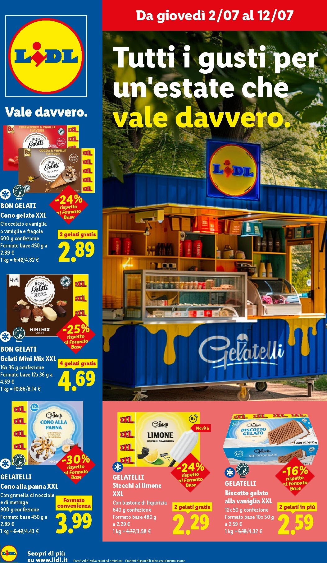 Volantino futuro Lidl - Tutti i gusti dell'estate valido dal giovedì 02/07/2026 al domenica 12/07/2026