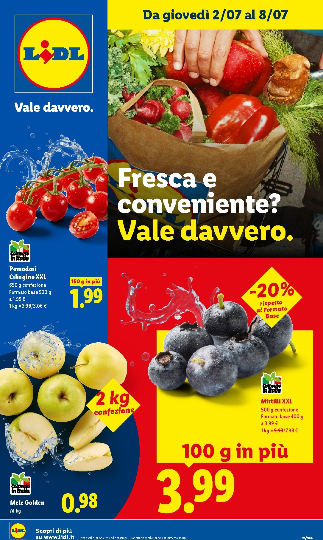 Volantino futuro Lidl - Fresca e conveniente valido dal giovedì 02/07/2026 al mercoledì 08/07/2026