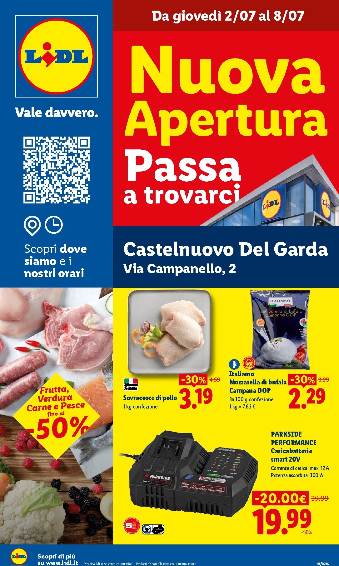 Volantino futuro Lidl - Nuova apertura Casteln. del Garda valido dal giovedì 02/07/2026 al mercoledì 08/07/2026