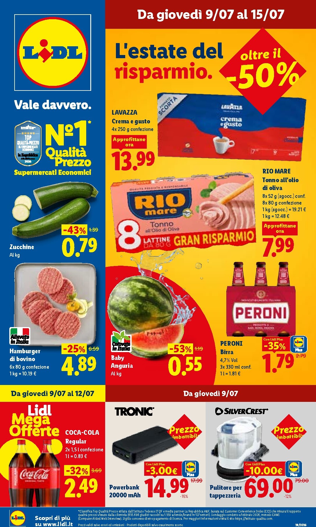 Volantino attuale di Lidl - Volantino settimanale valido dal giovedì 09/07/2026 al mercoledì 15/07/2026