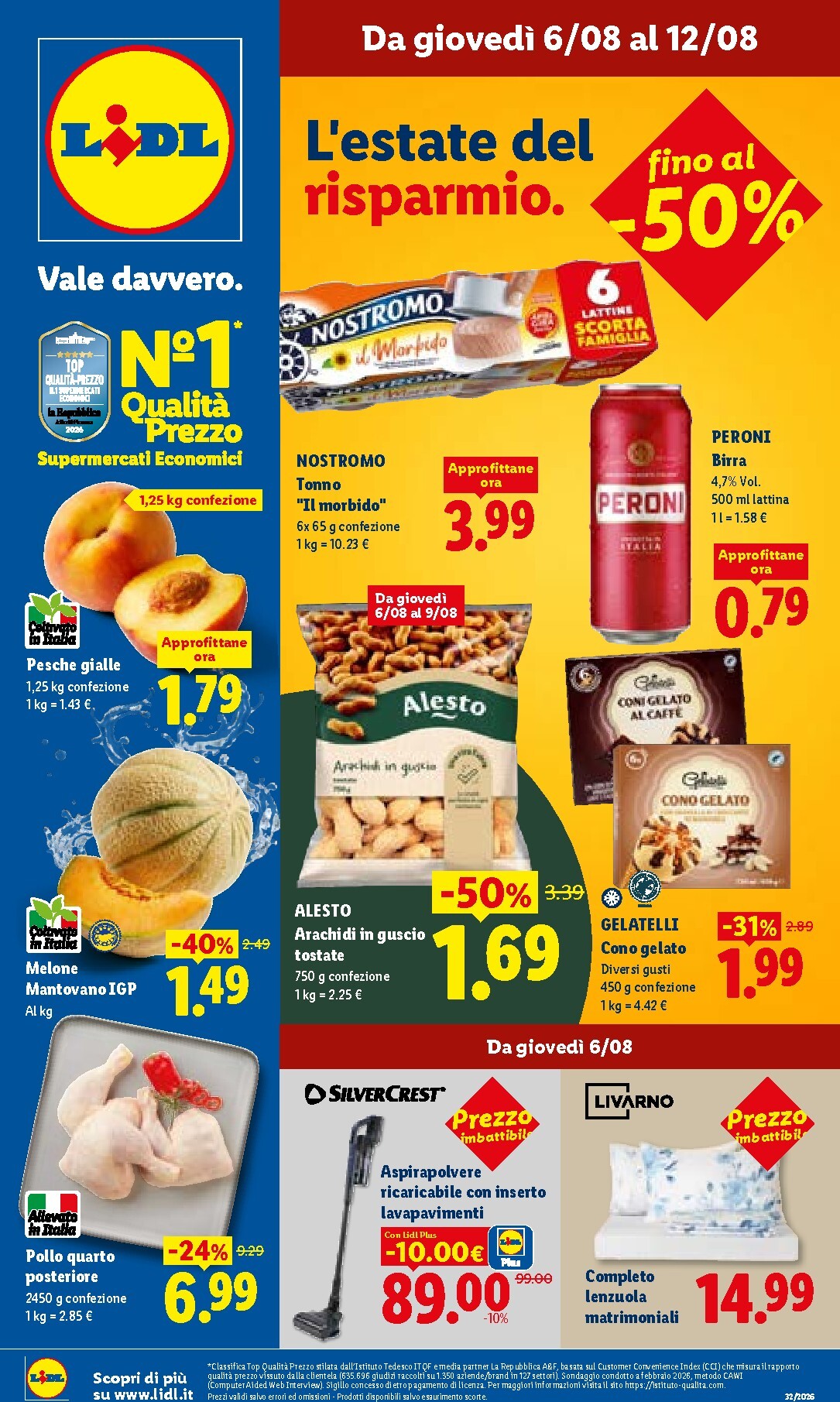 Volantino futuro Lidl valido dal giovedì 06/08/2026 al mercoledì 12/08/2026