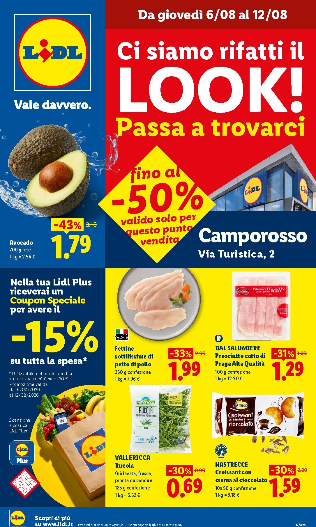 Volantino attuale di Lidl - Camporosso valido dal giovedì 06/08/2026 al mercoledì 12/08/2026