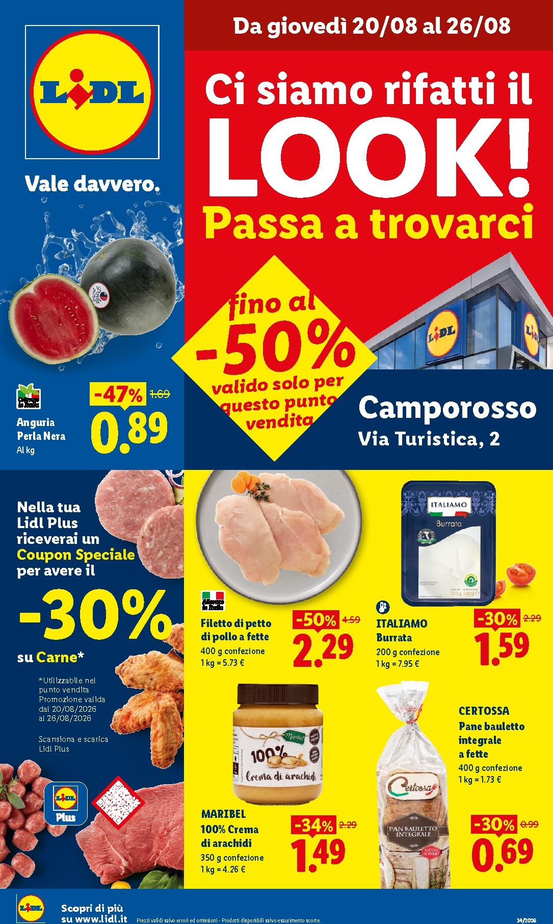 Volantino Lidl - Ci siamo rifatti il look per la prossima settimana dal giovedì 20/08/2026 al mercoledì 26/08/2026