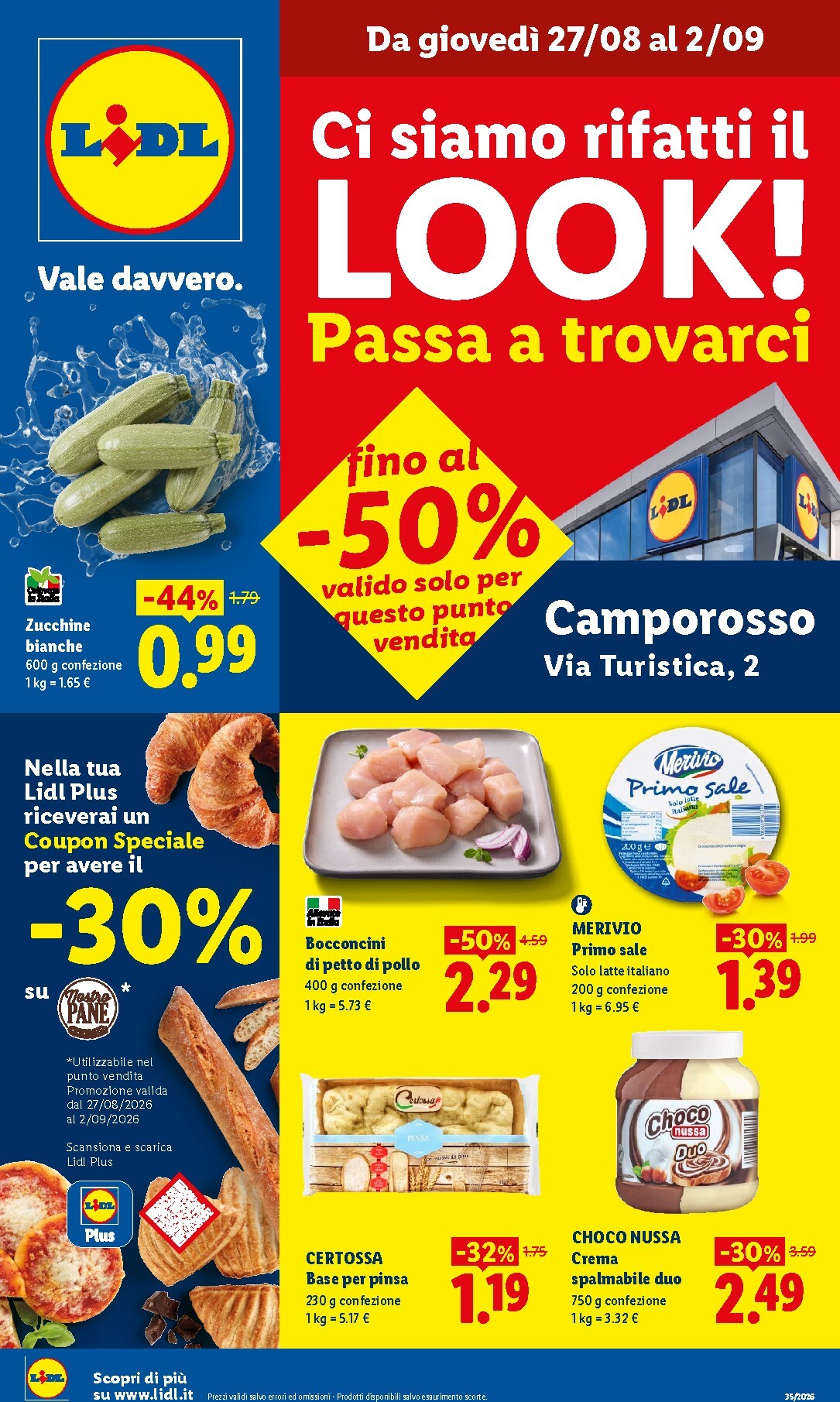 Volantino Lidl - Ci siamo rifatti il look per la prossima settimana dal giovedì 27/08/2026 al mercoledì 02/09/2026