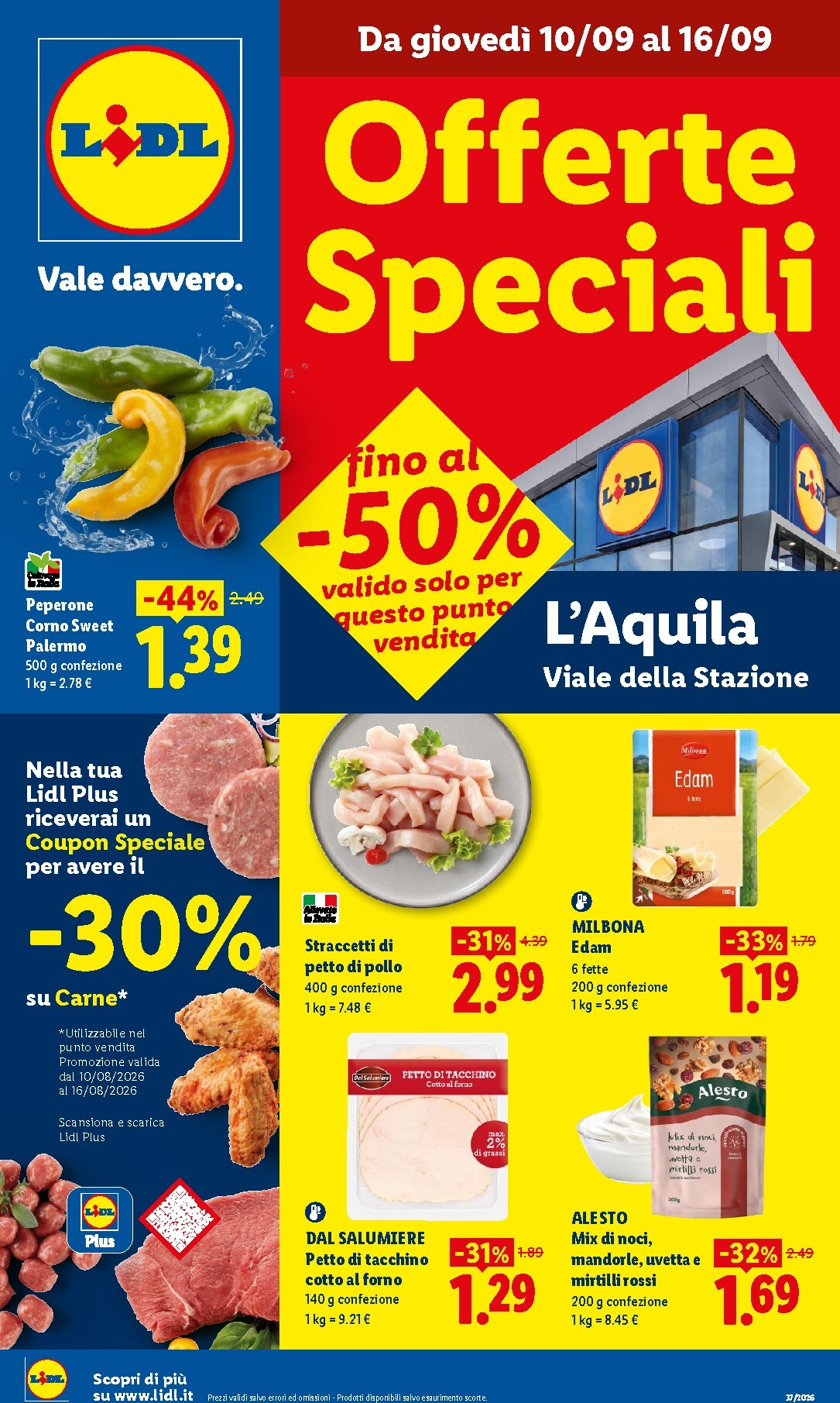 Volantino Lidl - Offerte Speciali per la prossima settimana dal giovedì 10/09/2026 al mercoledì 16/09/2026