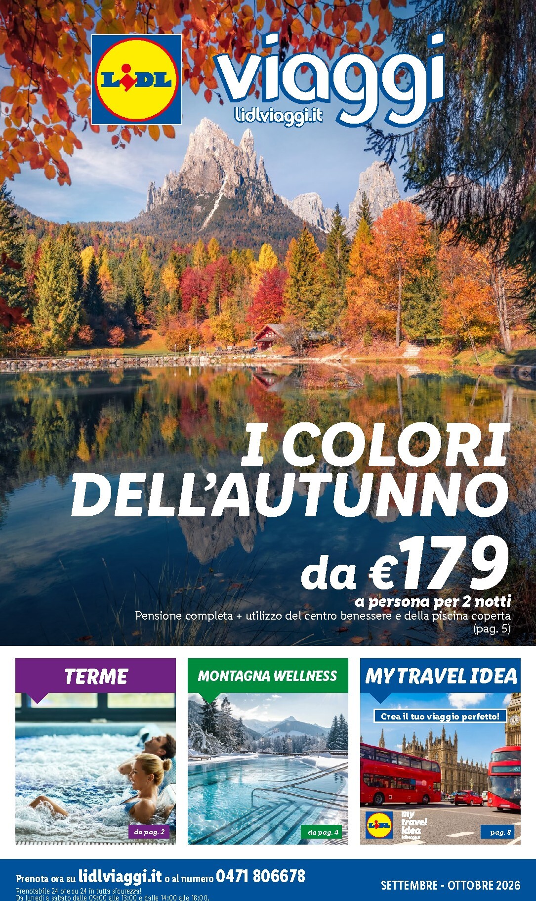 Volantino attuale di Lidl - Viaggi valido dal lunedì 07/09/2026 al sabato 31/10/2026