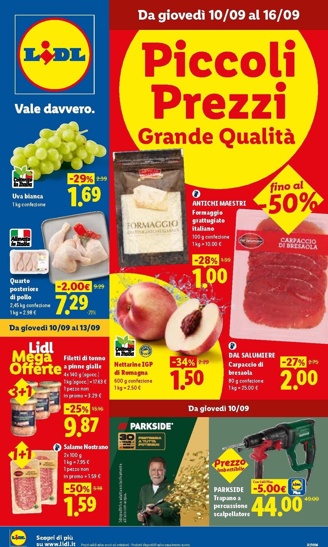 Volantino futuro Lidl valido dal giovedì 10/09/2026 al mercoledì 16/09/2026
