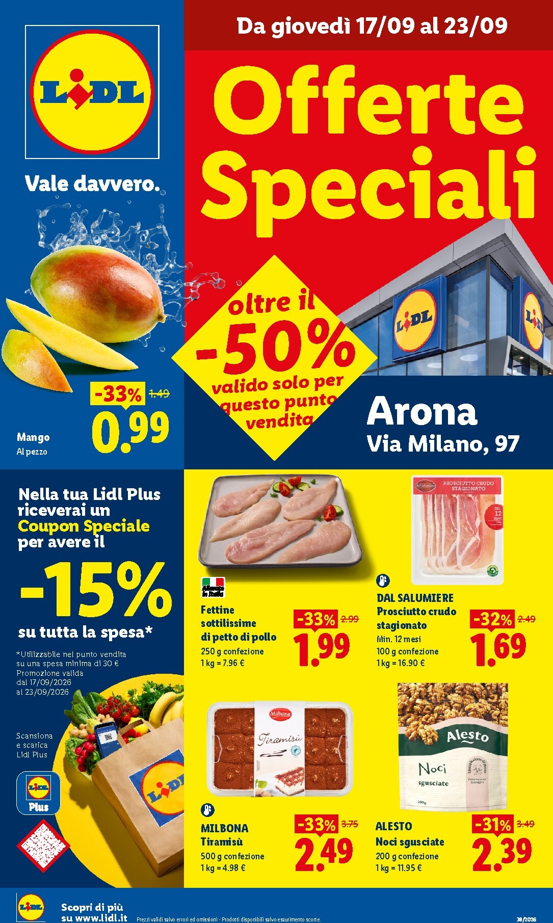 Volantino futuro Lidl - Offerte Speciali Milano valido dal giovedì 17/09/2026 al mercoledì 23/09/2026