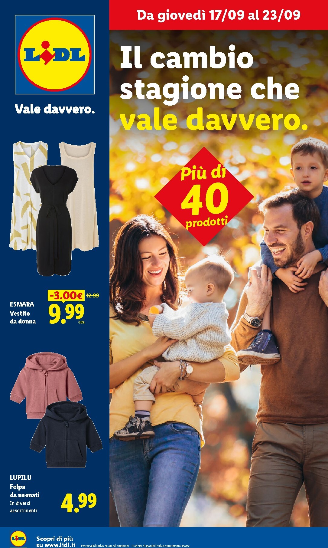 Volantino attuale di Lidl - Il cambio stagione che vale davvero valido dal giovedì 17/09/2026 al mercoledì 23/09/2026