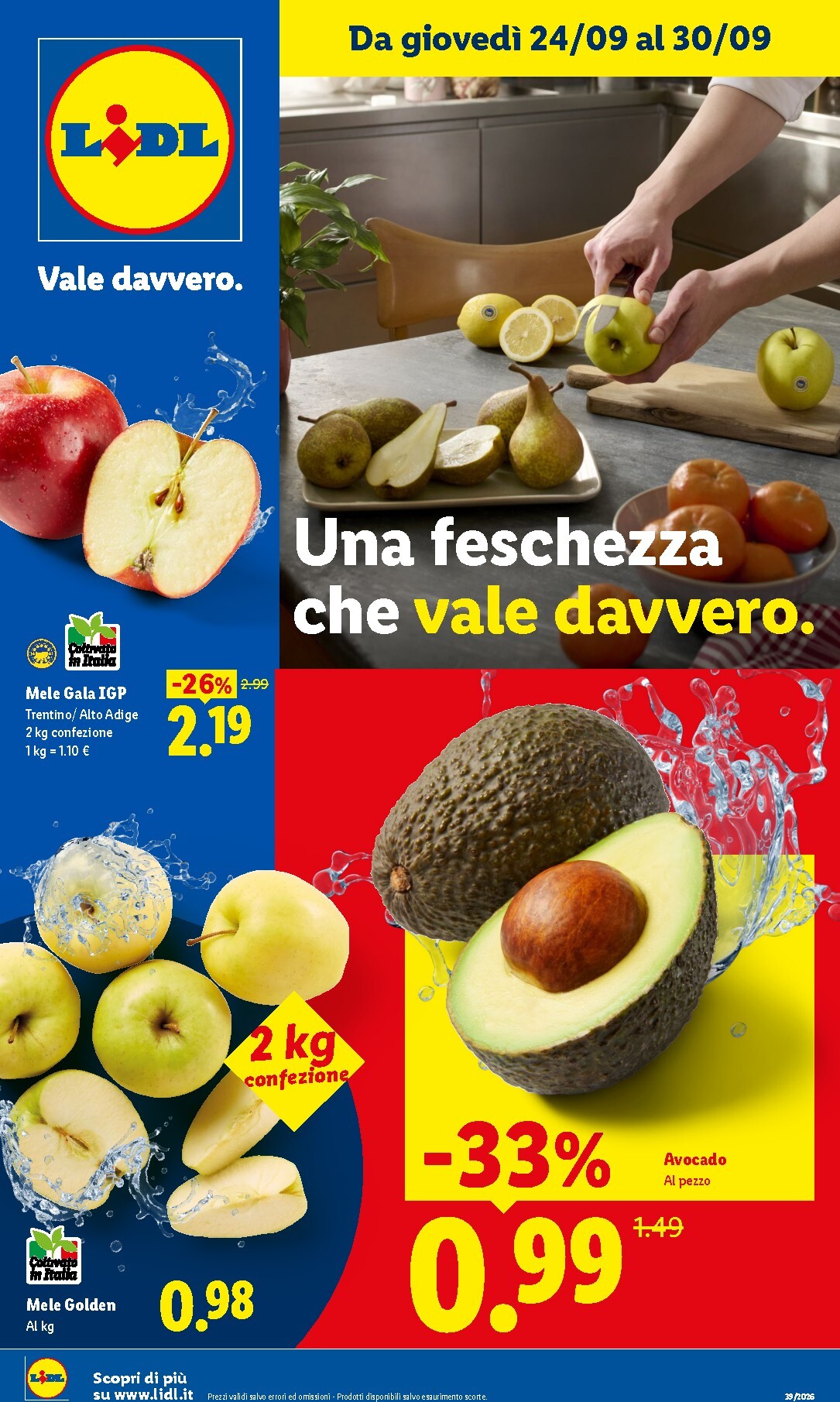 Volantino Lidl - Fresca e conveniente per la prossima settimana dal giovedì 24/09/2026 al mercoledì 30/09/2026