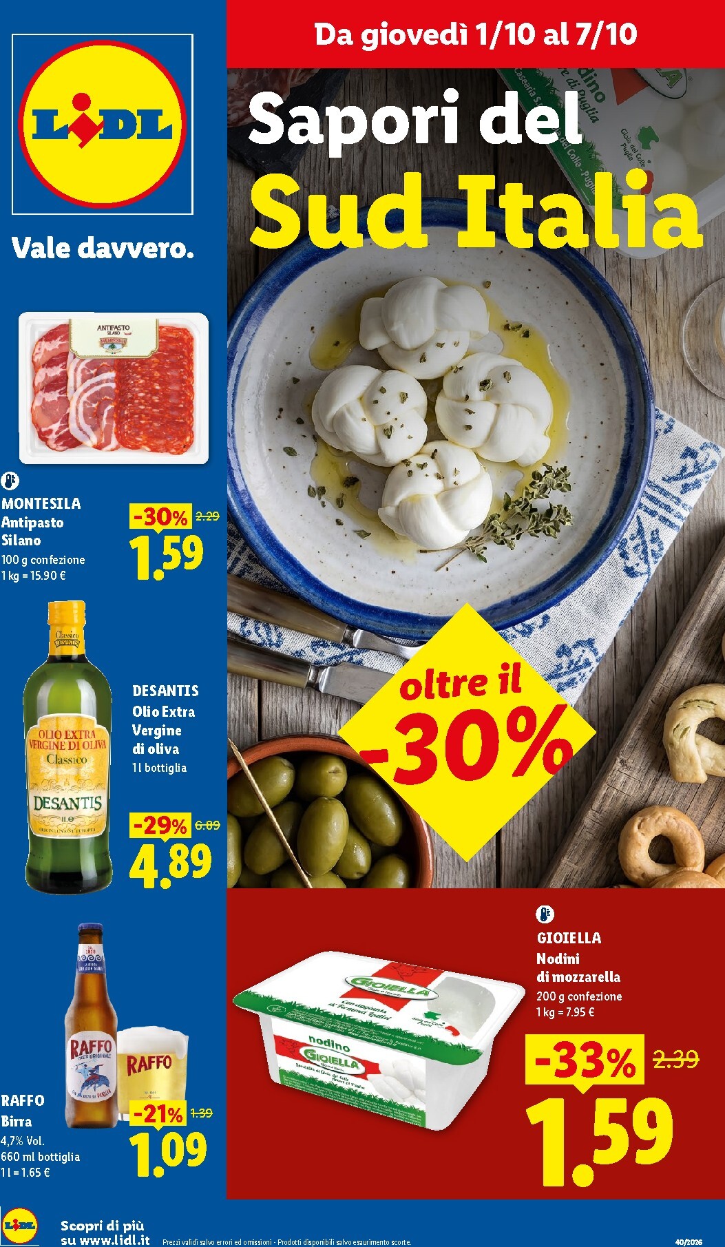 Volantino futuro Lidl - Sud Italia valido dal giovedì 01/10/2026 al mercoledì 07/10/2026