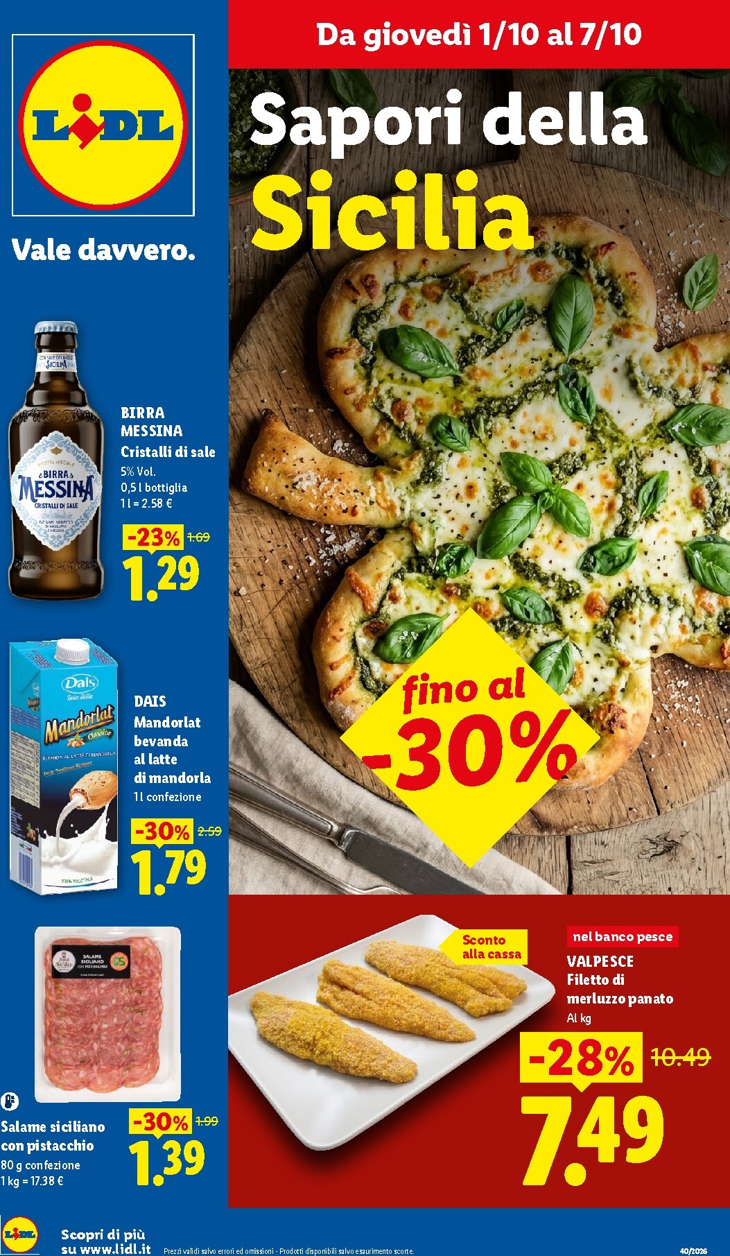 Volantino futuro Lidl - Sicilia valido dal giovedì 01/10/2026 al mercoledì 07/10/2026