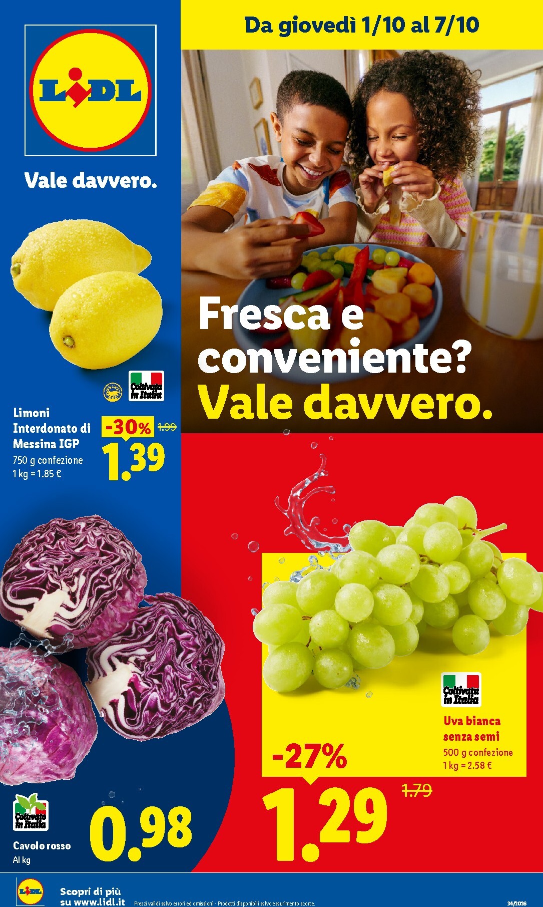 Volantino futuro Lidl - Fresca e conveniente valido dal giovedì 01/10/2026 al mercoledì 07/10/2026