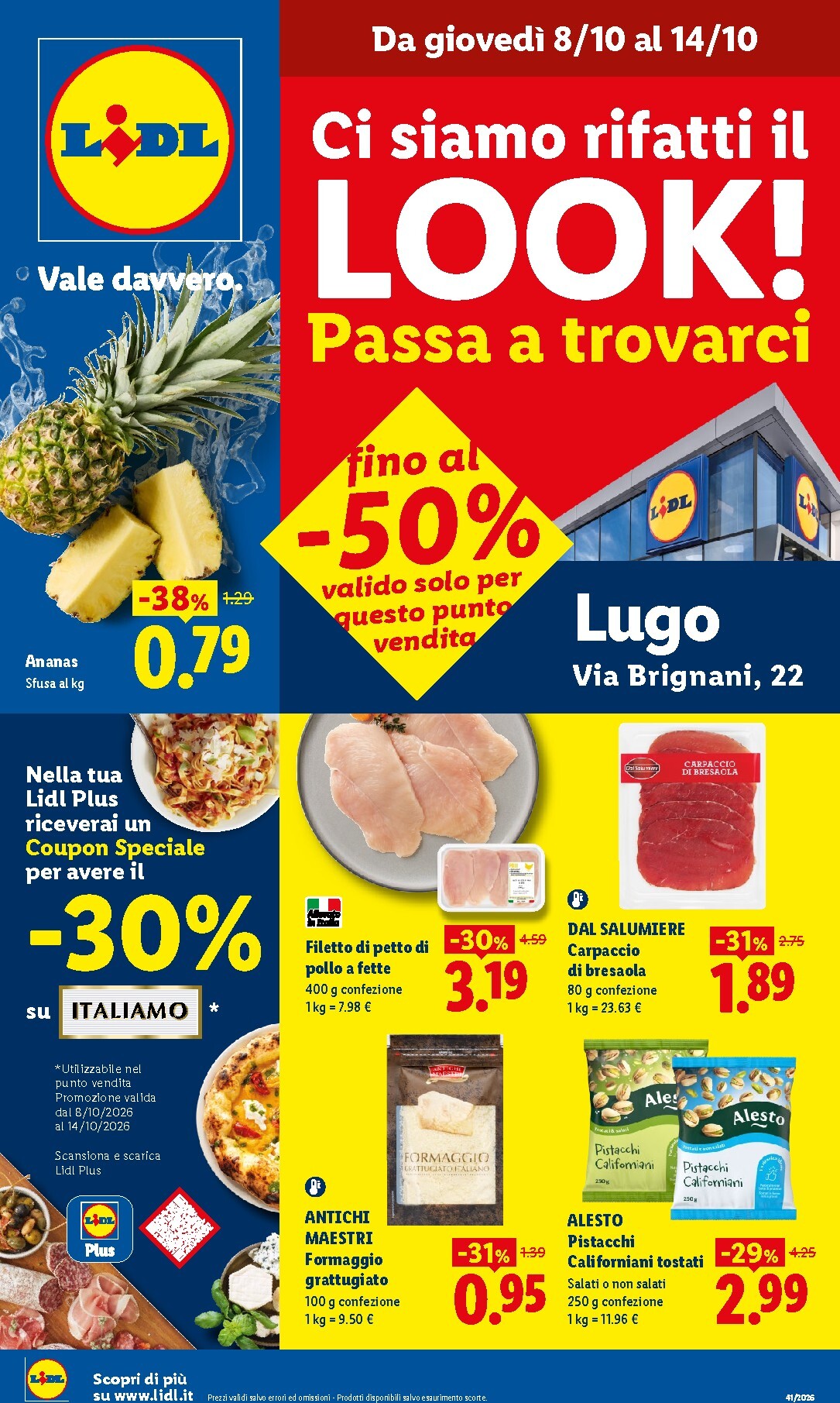Volantino futuro Lidl - Ci siamo rifatti il look! - Lugo valido dal giovedì 08/10/2026 al mercoledì 14/10/2026