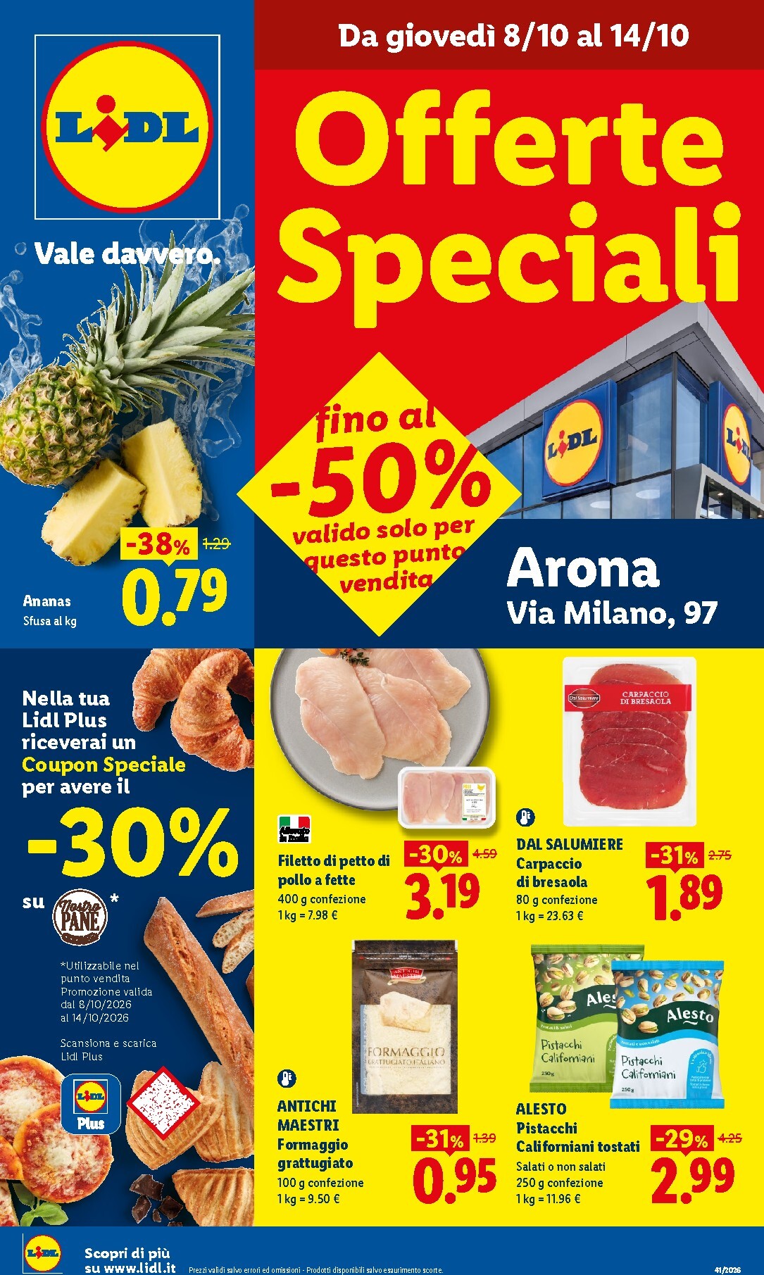 Volantino futuro Lidl - Offerte Speciali Arona valido dal giovedì 08/10/2026 al mercoledì 14/10/2026