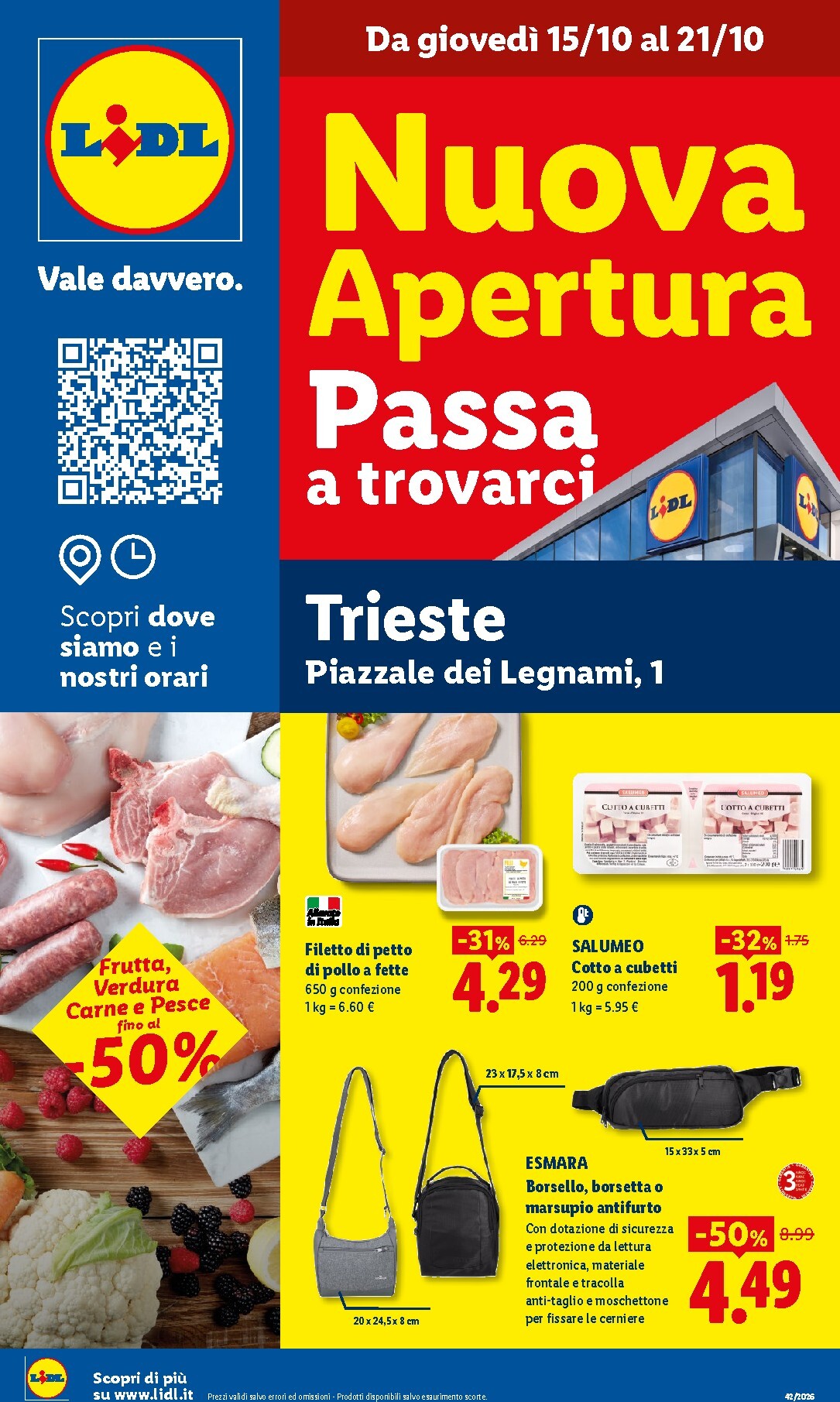 Volantino futuro Lidl - Trieste valido dal giovedì 15/10/2026 al mercoledì 21/10/2026