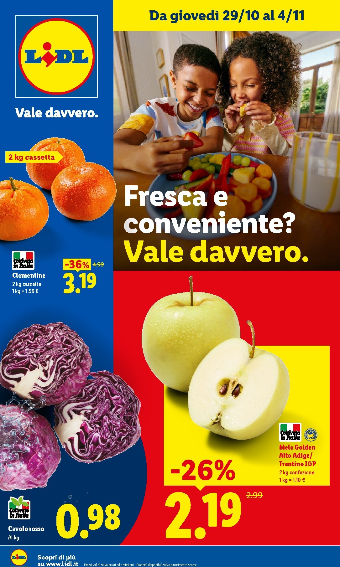 Volantino Lidl - Fresca e conveniente per la prossima settimana dal giovedì 29/10/2026 al mercoledì 04/11/2026