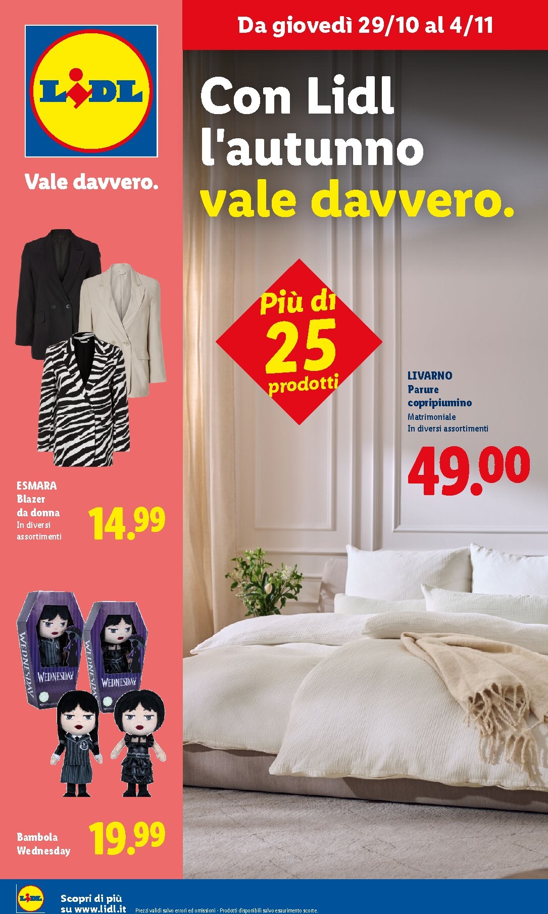 Volantino attuale di Lidl - L' autunno che vale davvero. valido dal giovedì 29/10/2026 al mercoledì 04/11/2026
