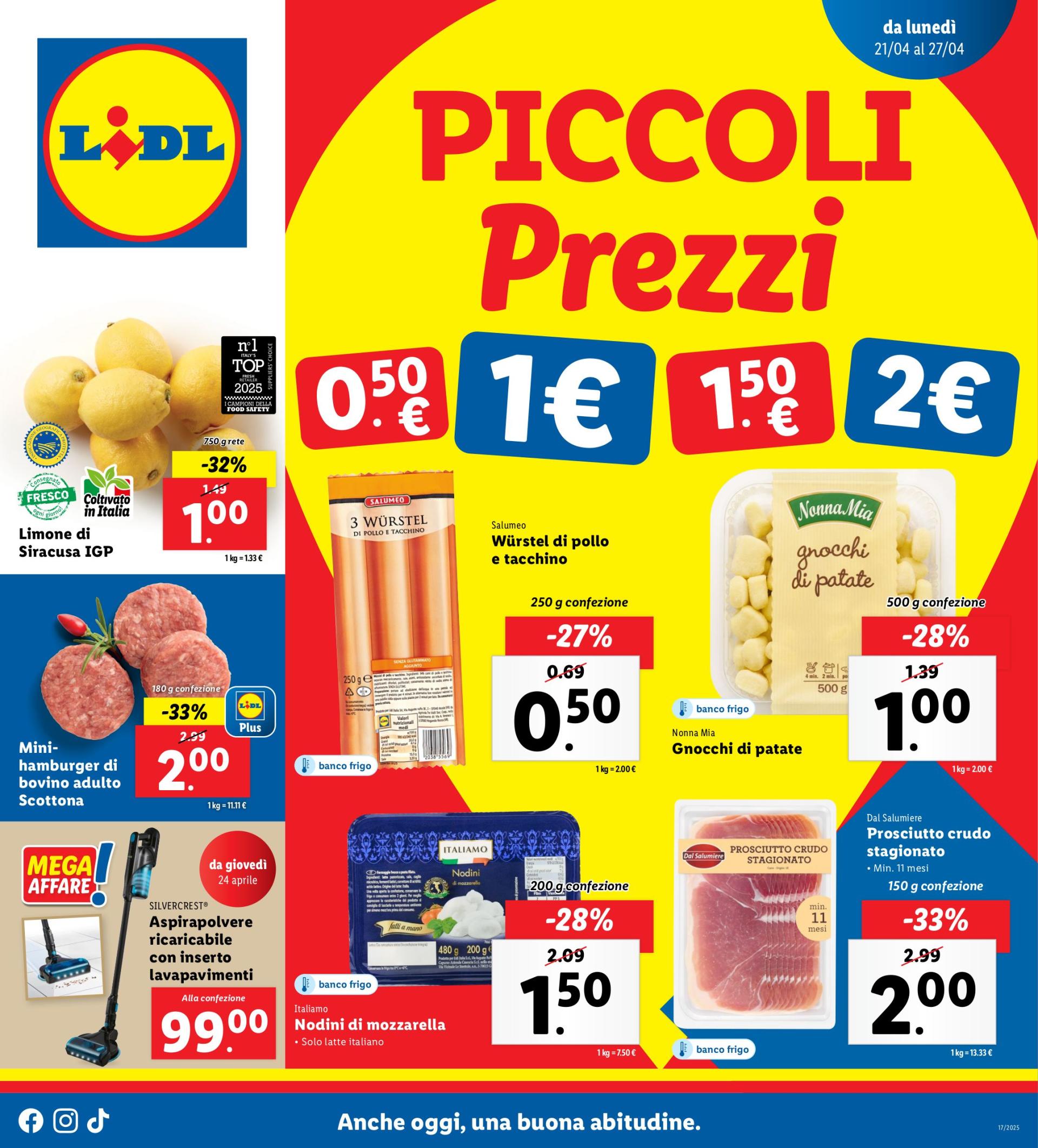 Scopri le imperdibili offerte di LIDL (Würstel di pollo e tacchino a 0,50 €), Esselunga (Parmigiano Reggiano a 1,57 €), e Coop (Hamburger di bovino scontati del 40%) fino al 23 aprile 2025!