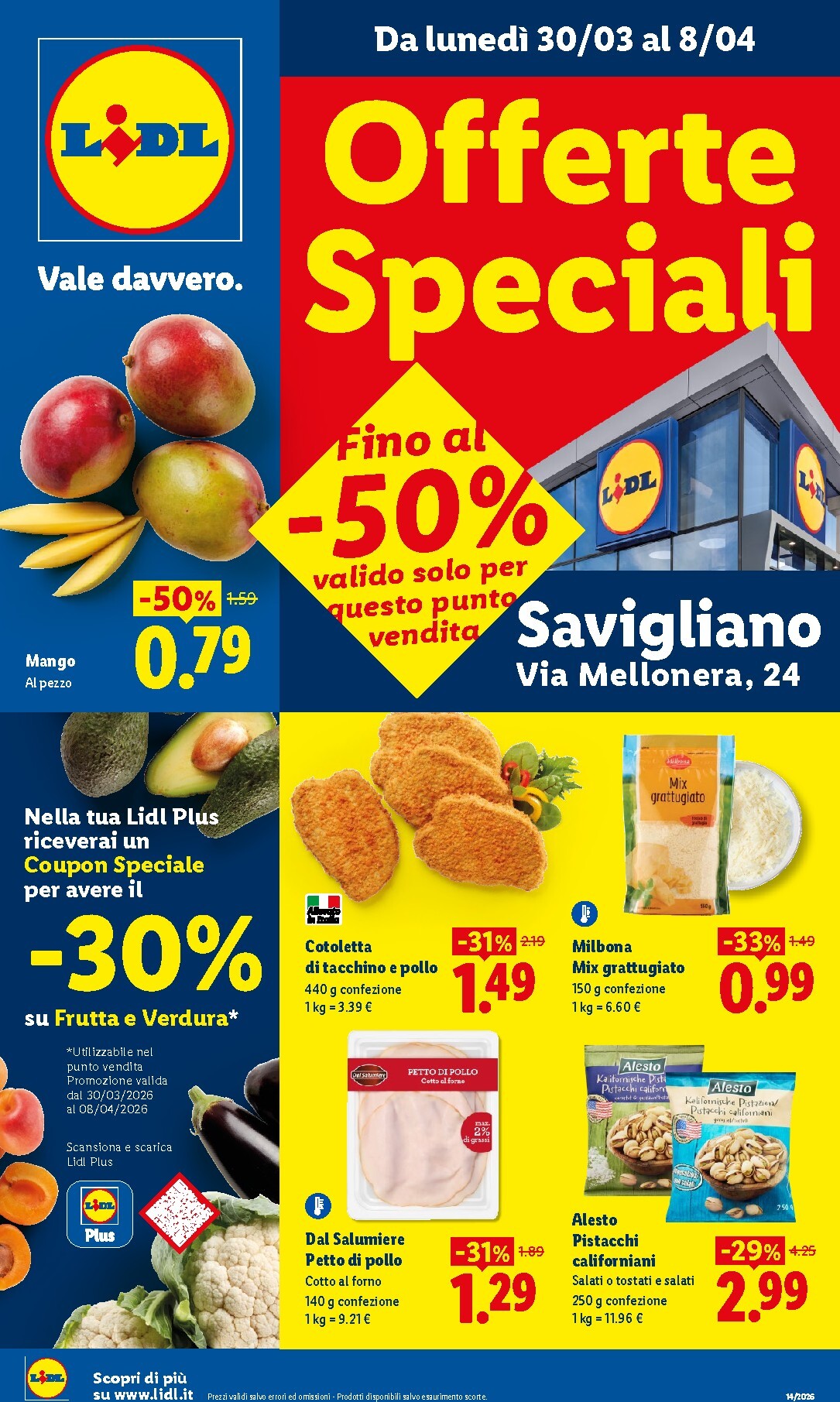 Volantino Lidl - Savigliano valido dal 30/03/2026 al 08/04/2026
