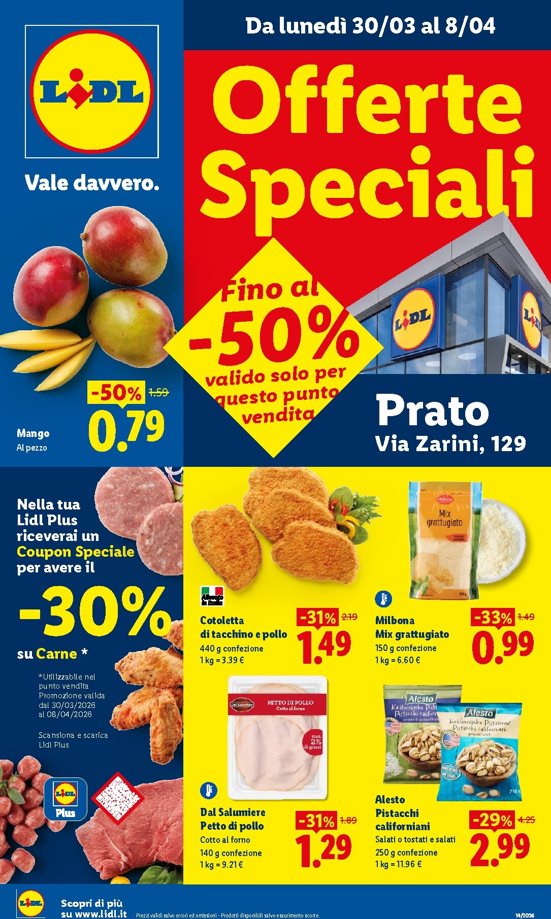 Volantino Lidl - Prato valido dal 30/03/2026 al 08/04/2026