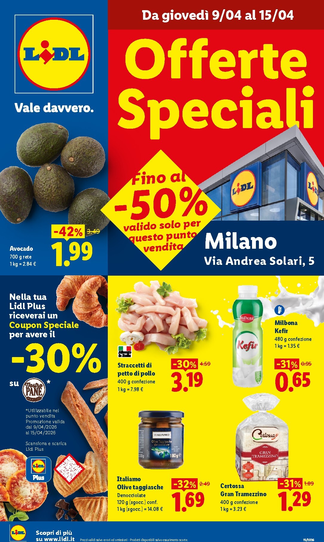 Volantino Lidl - Offerte Speciali Milano valido dal 09/04/2026 al 15/04/2026