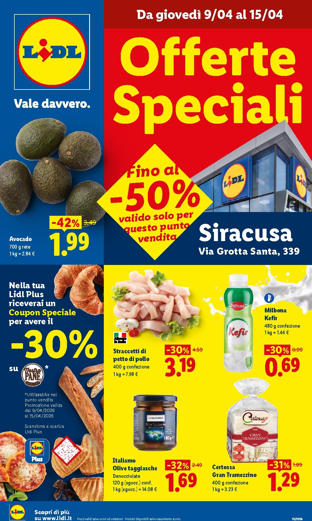 Volantino attuale di Lidl - Siracusa valido dal giovedì 09/04/2026 al mercoledì 15/04/2026
