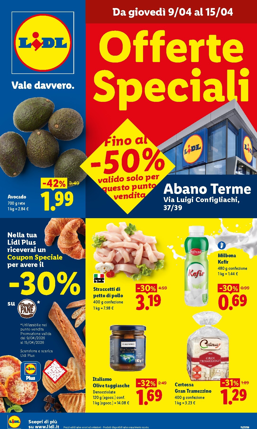 Volantino attuale di Lidl - Abano Terme valido dal giovedì 09/04/2026 al mercoledì 15/04/2026