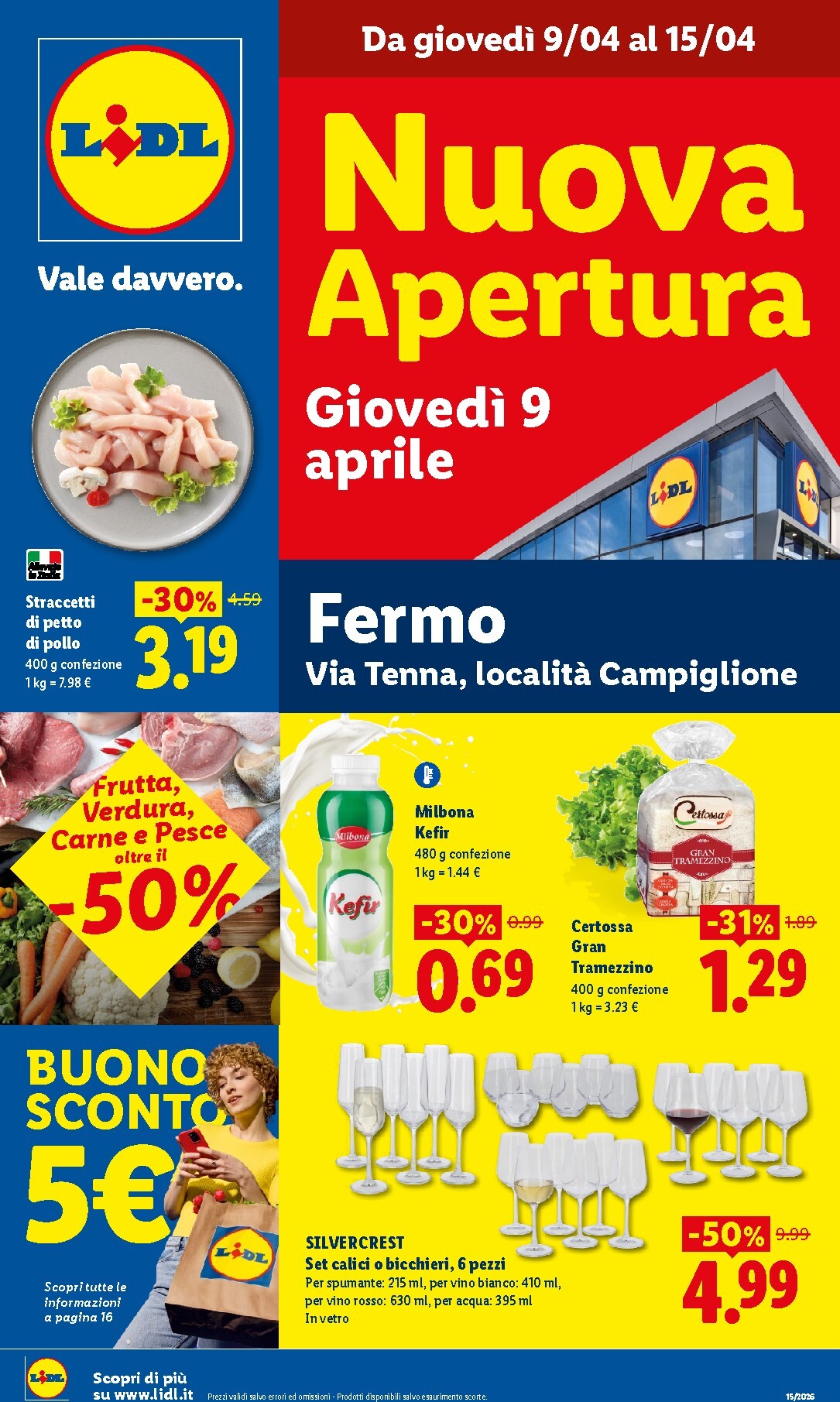 Volantino attuale di Lidl - Fermo valido dal giovedì 09/04/2026 al mercoledì 15/04/2026