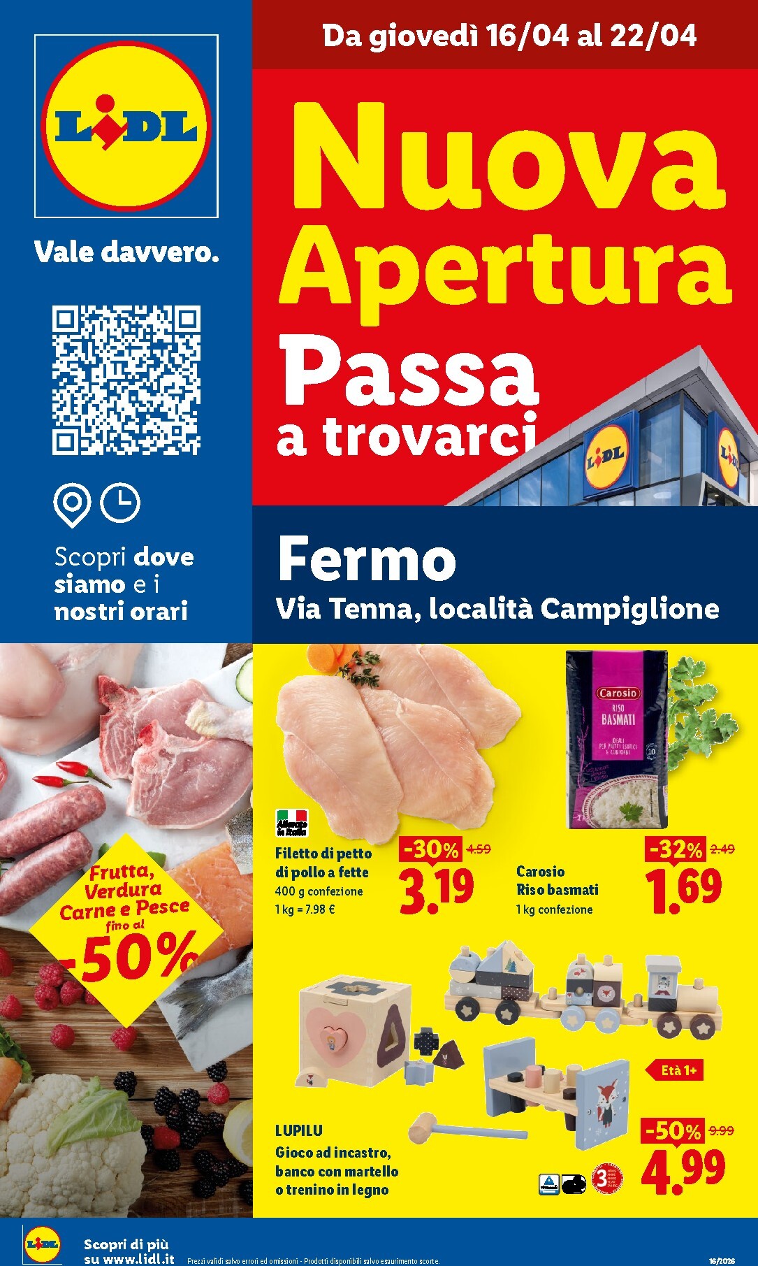 Volantino attuale di Lidl - Fermo valido dal giovedì 16/04/2026 al mercoledì 22/04/2026
