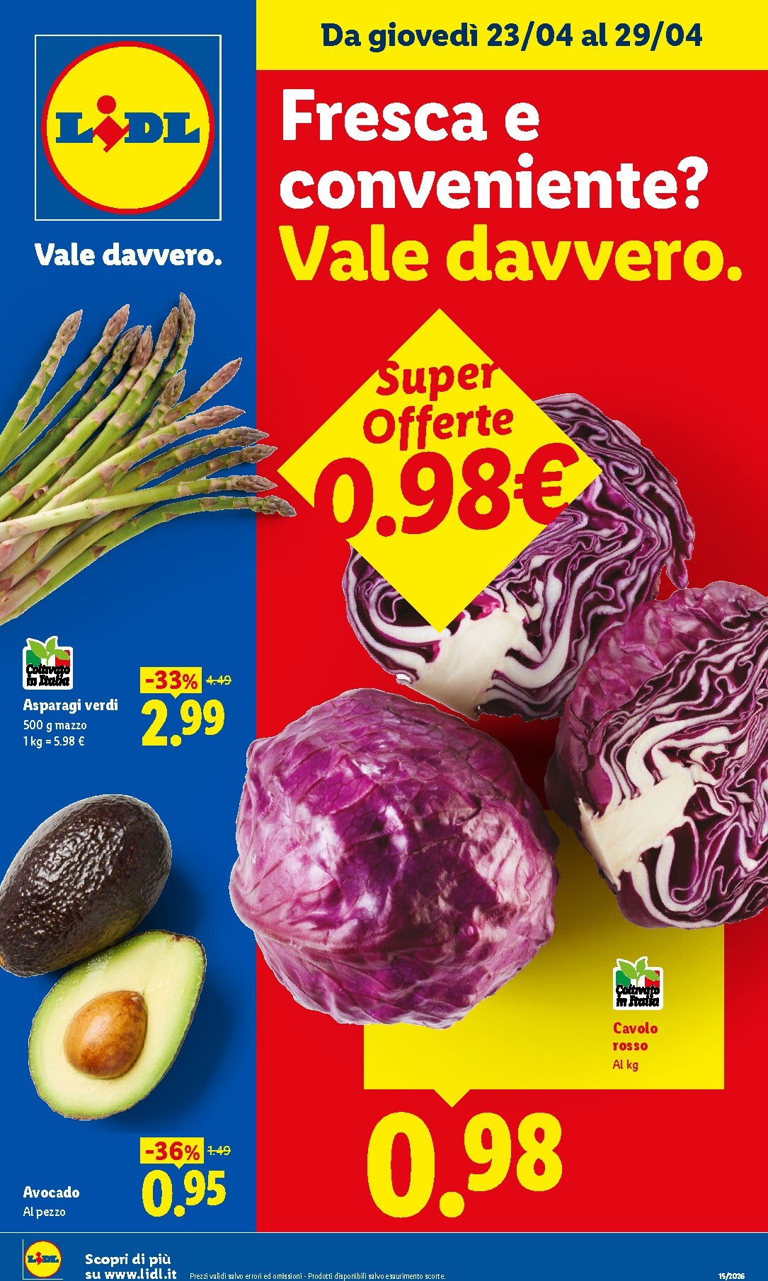 Volantino futuro Lidl - Fresca e conveniente valido dal giovedì 23/04/2026 al mercoledì 29/04/2026
