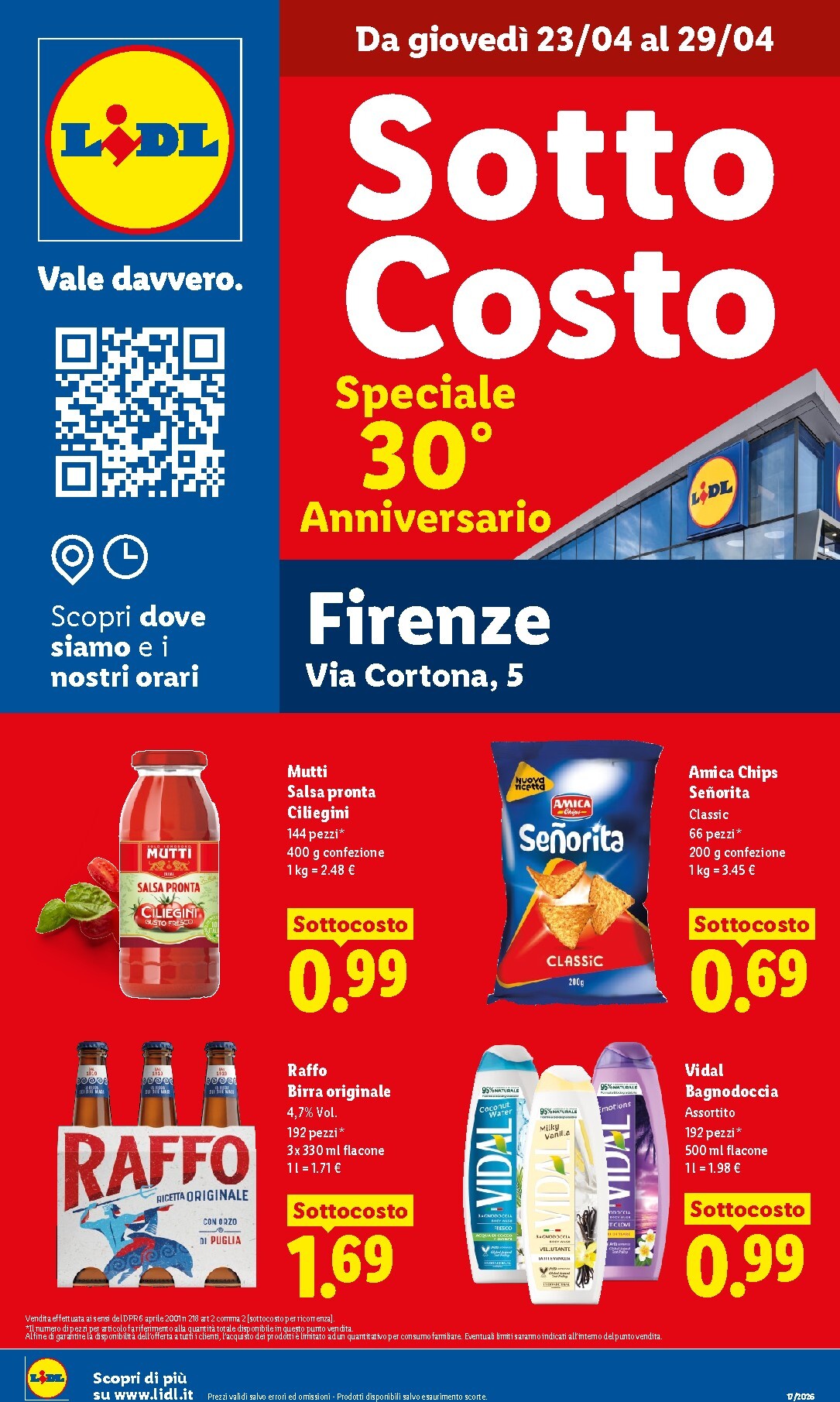 Volantino futuro Lidl - Firenze valido dal giovedì 23/04/2026 al mercoledì 29/04/2026
